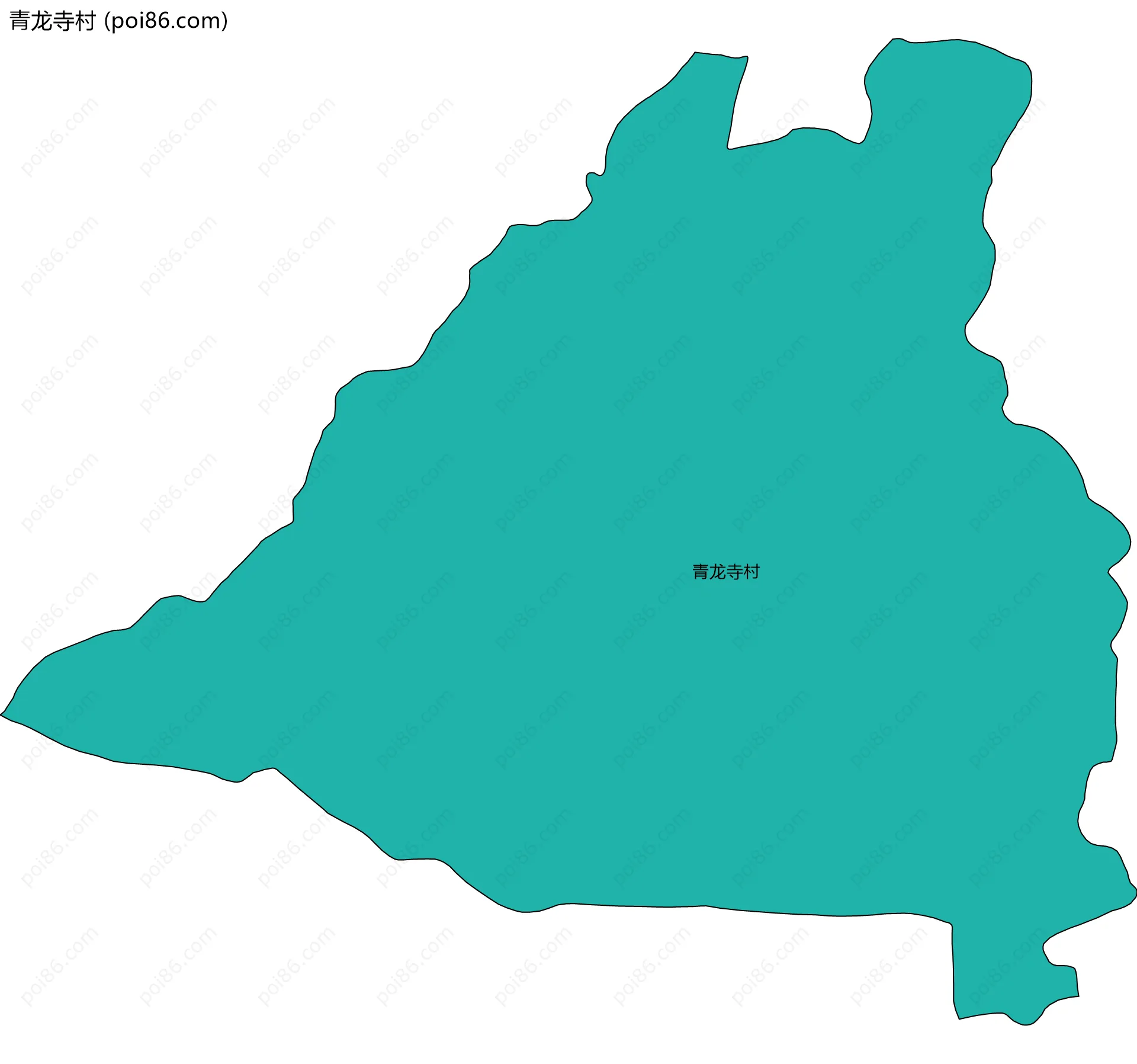 青龙寺村边界地图
