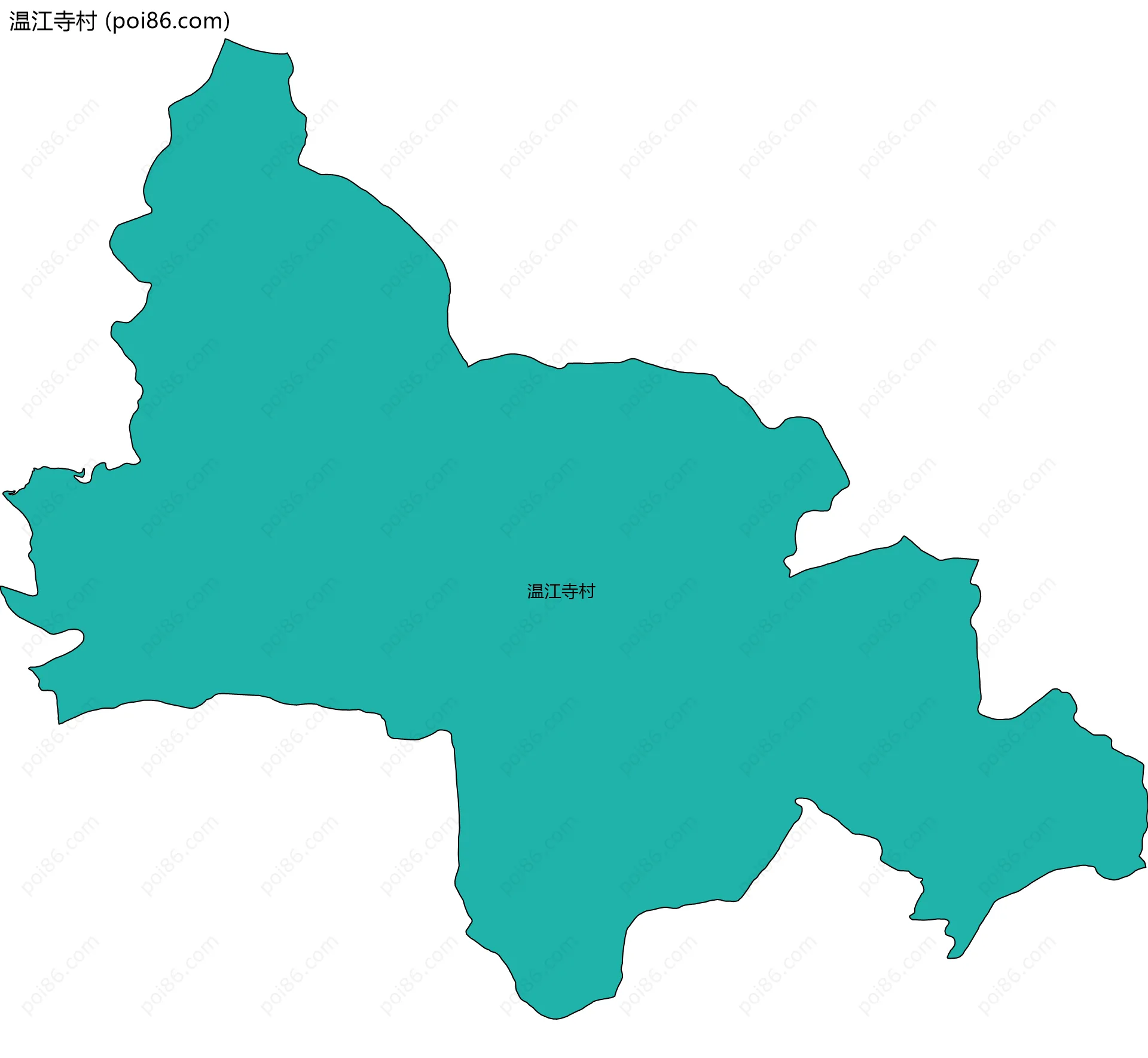 温江寺村边界地图