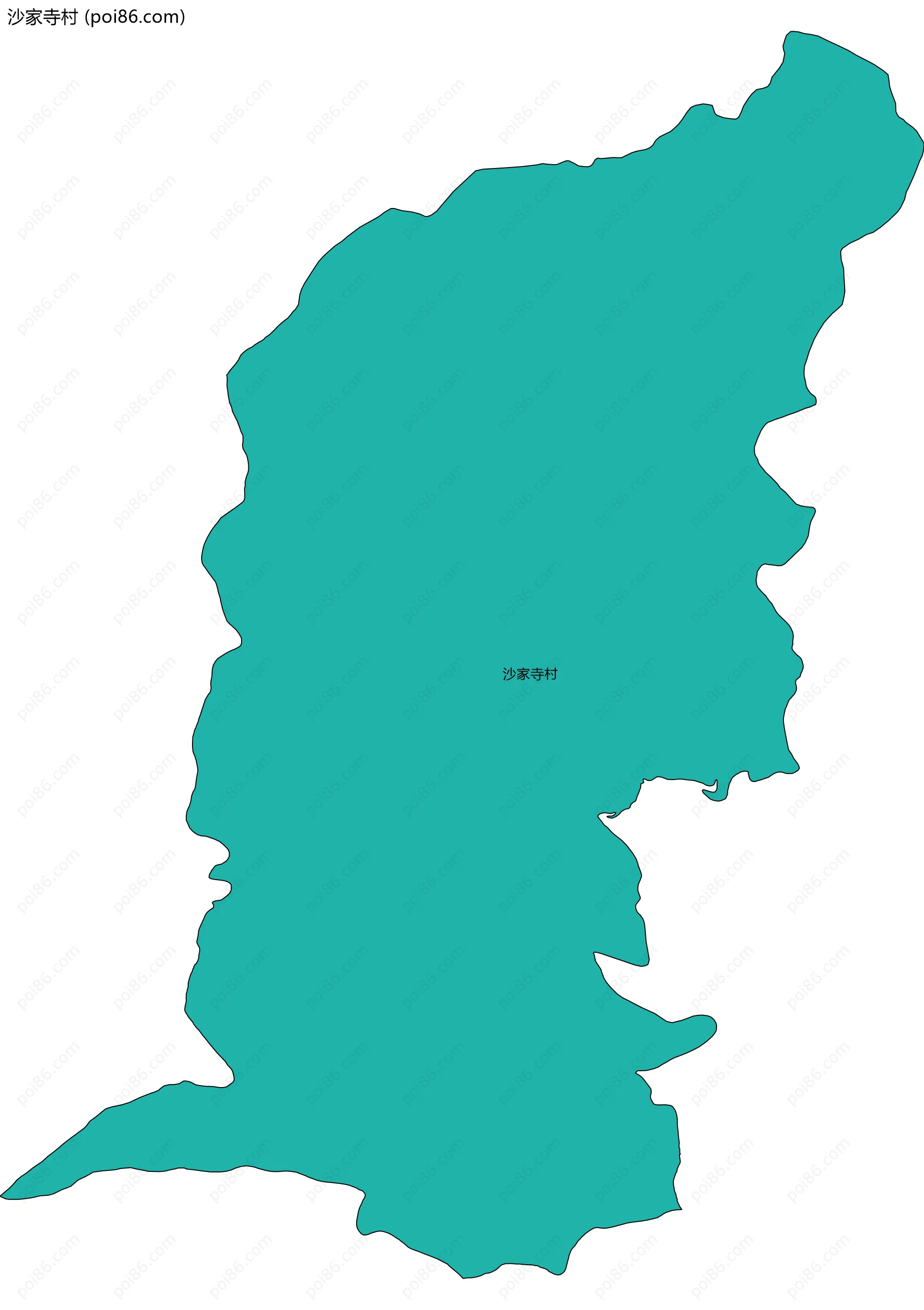 沙家寺村边界地图