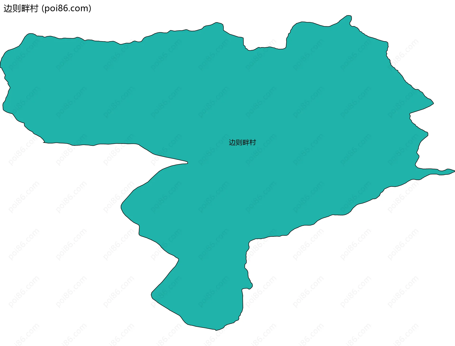边则畔村边界地图