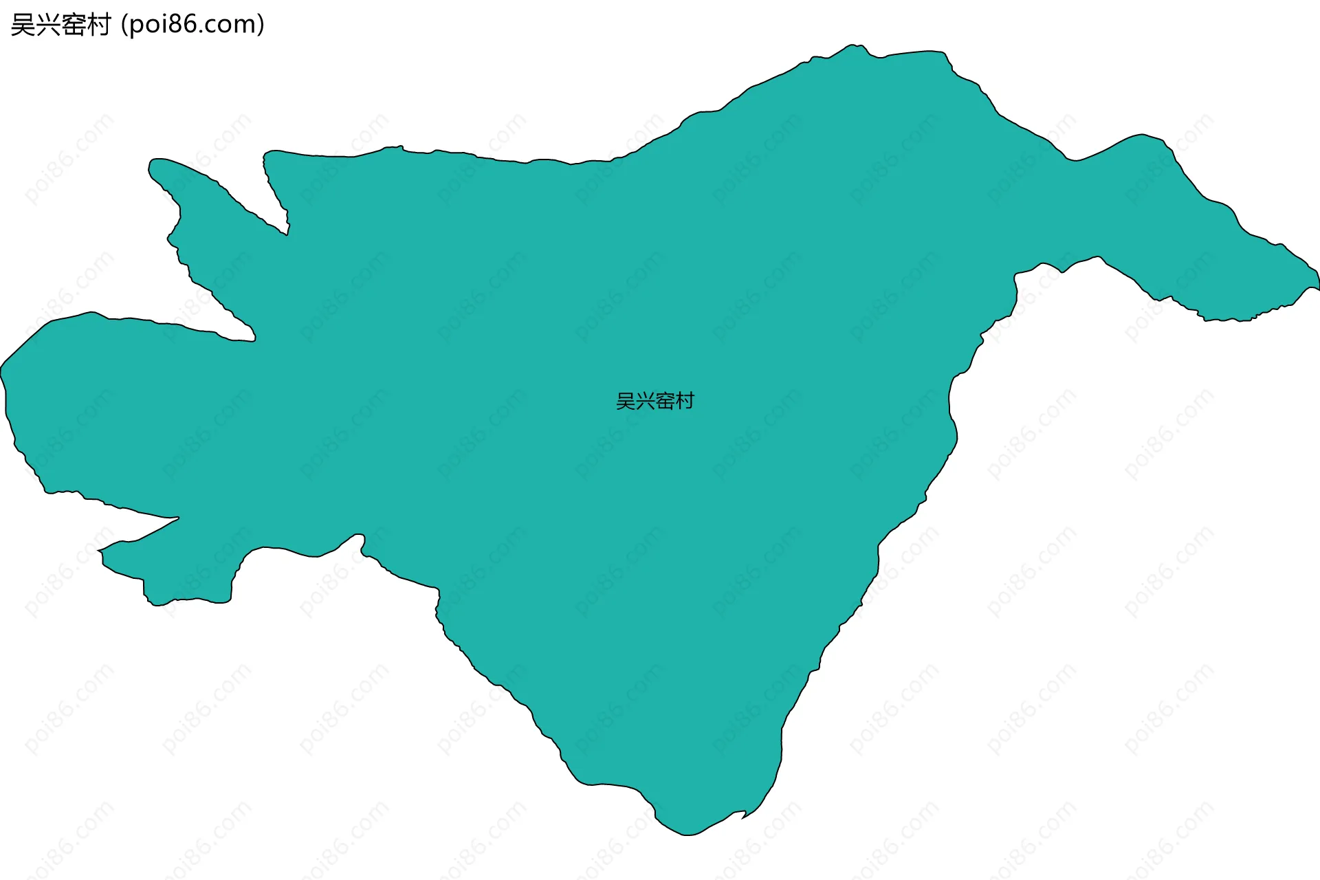 吴兴窑村边界地图