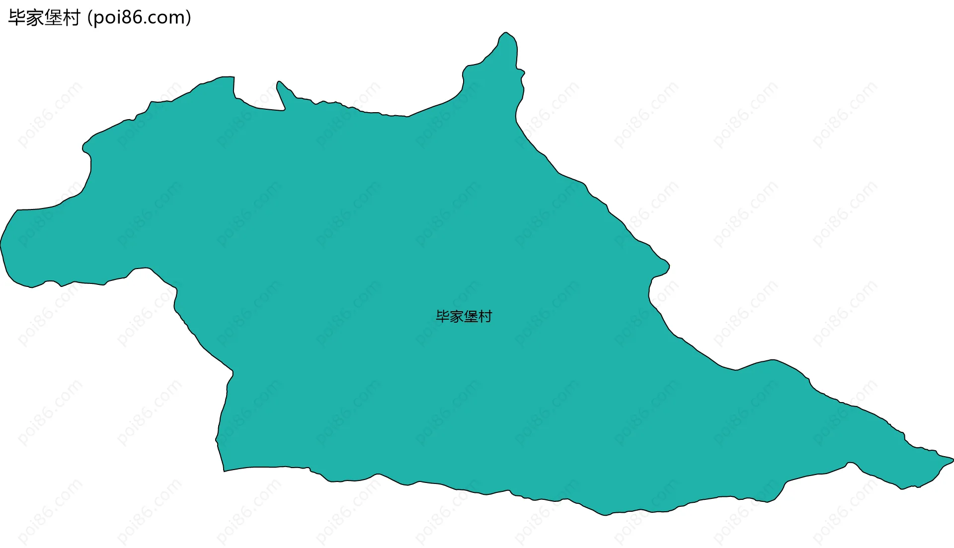 毕家堡村边界地图