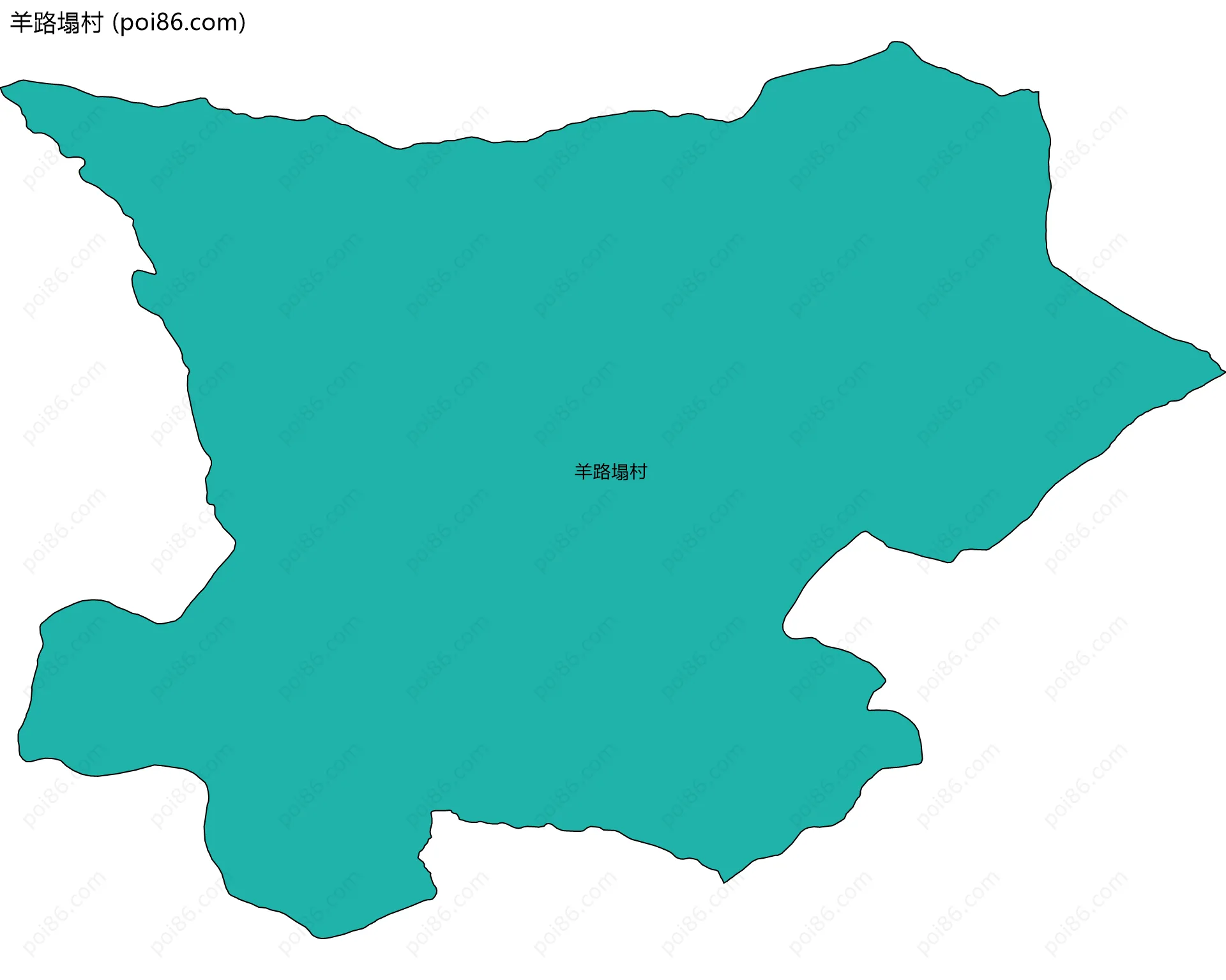 羊路塌村边界地图