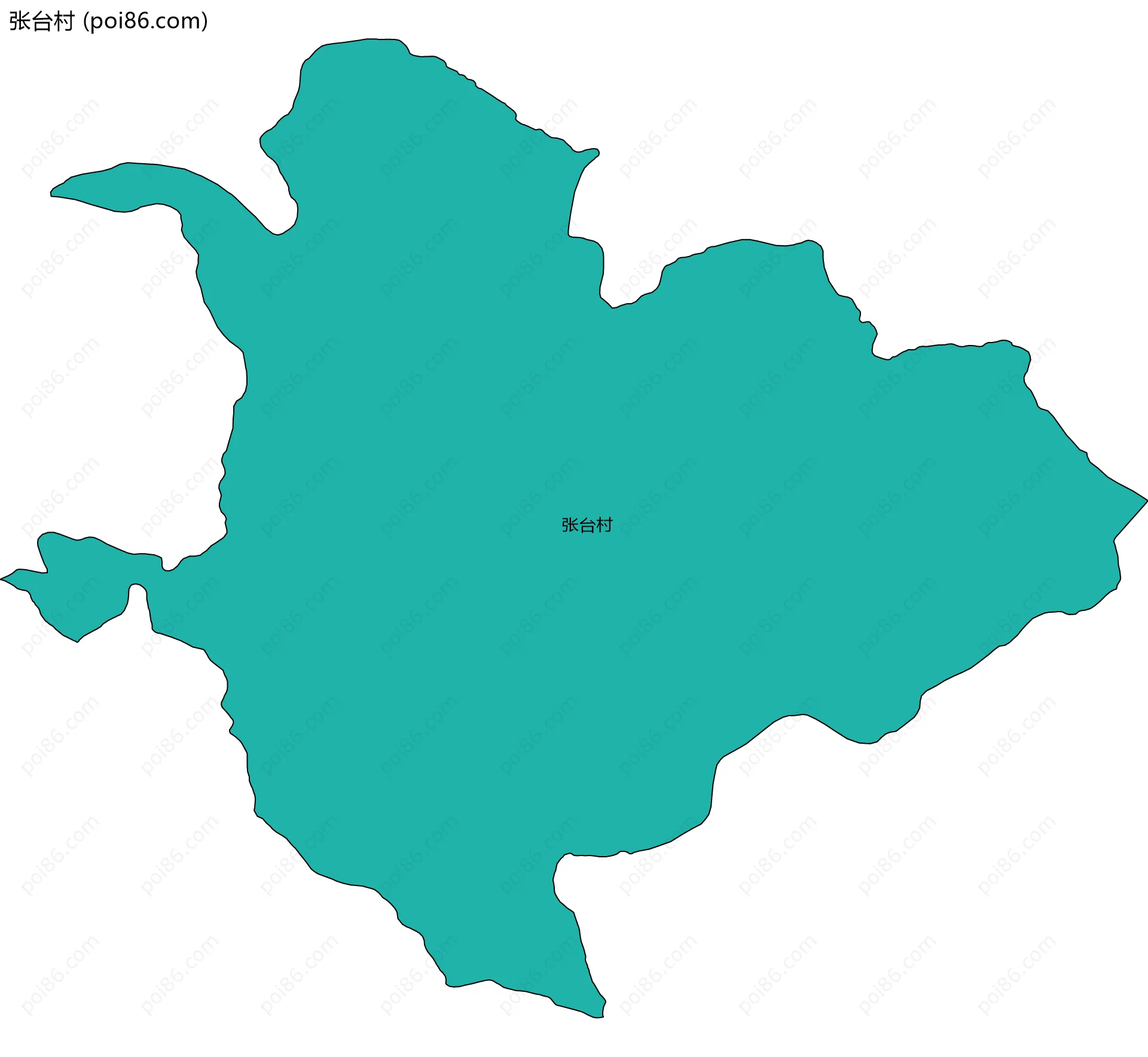 张台村边界地图