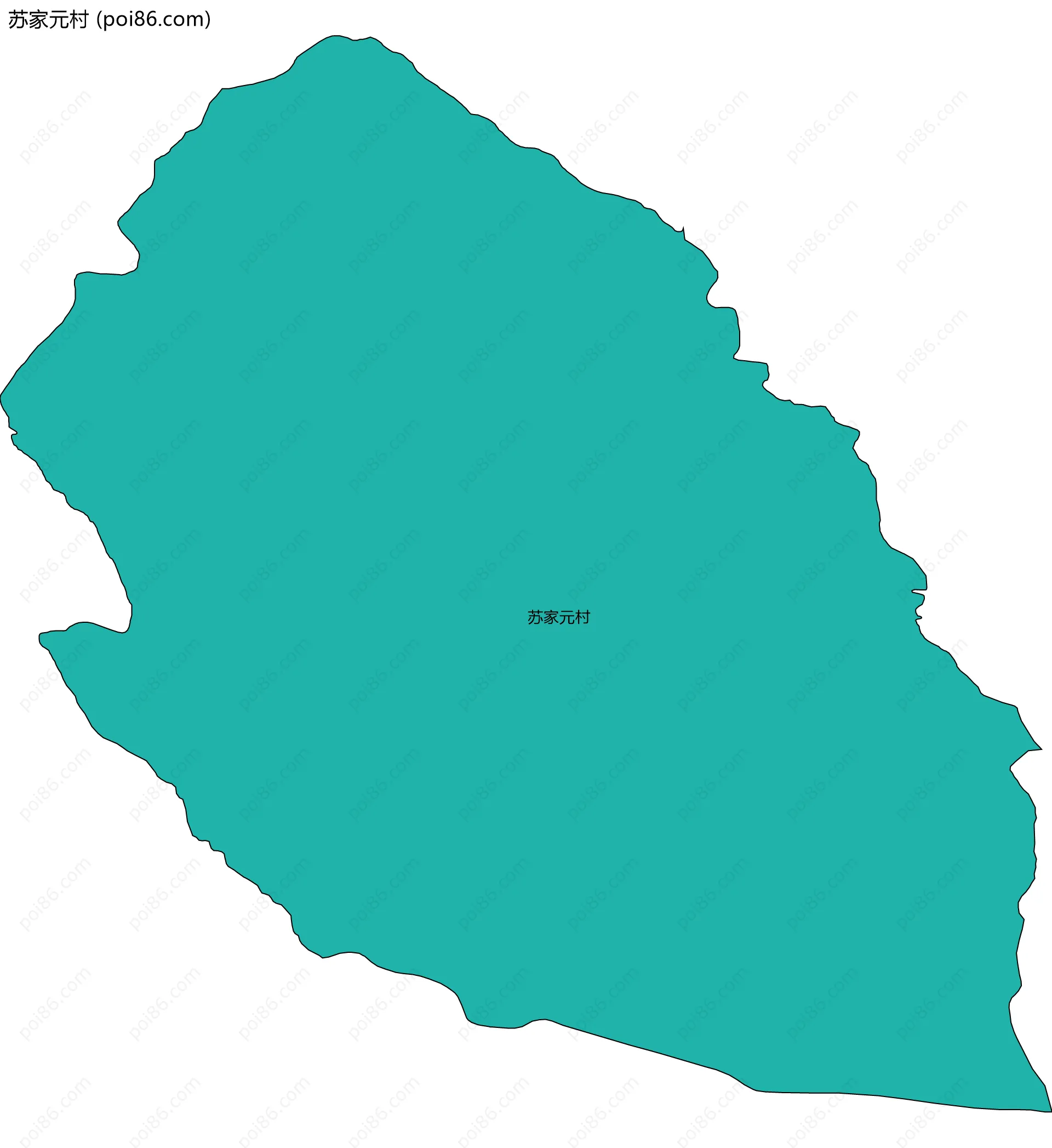 苏家元村边界地图