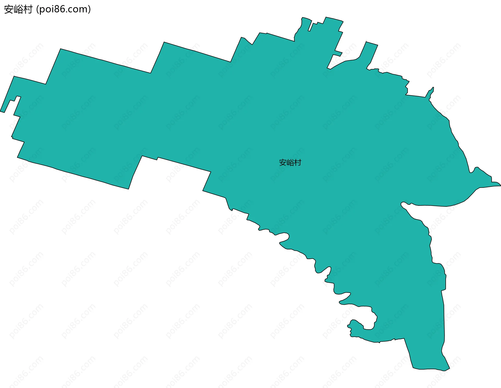 安峪村边界地图