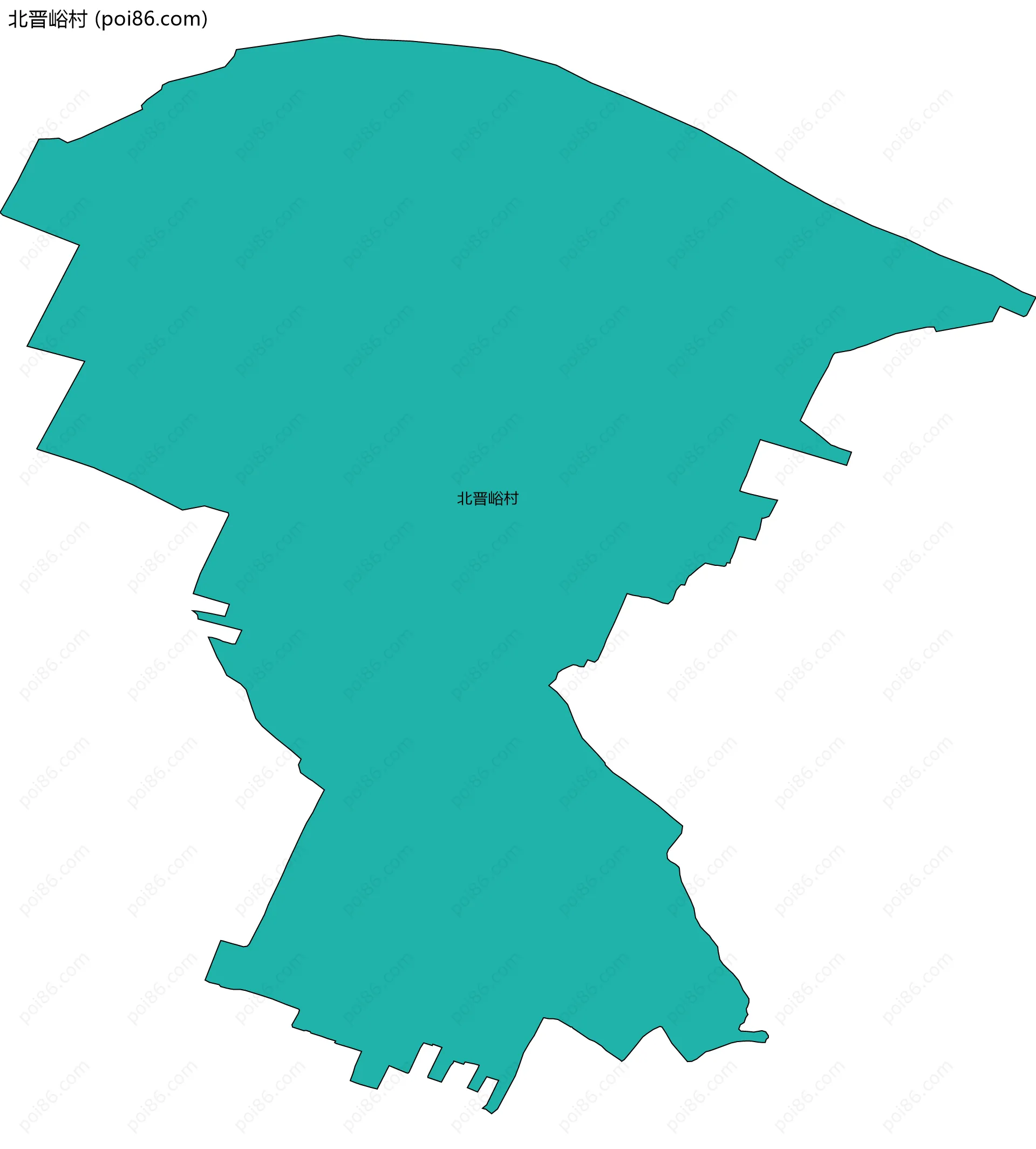 北晋峪村边界地图