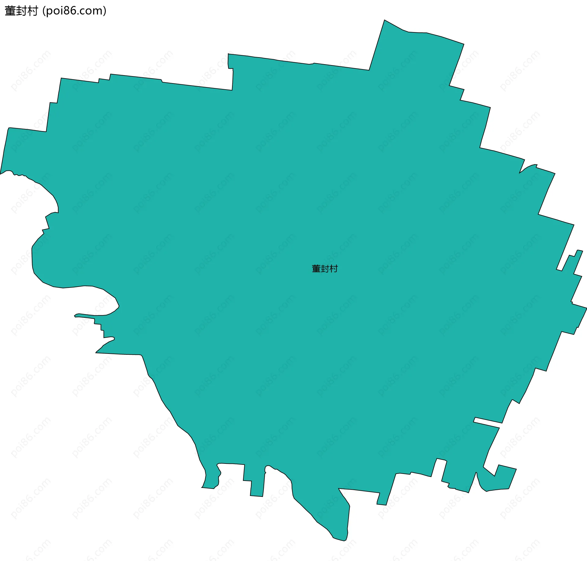 董封村边界地图
