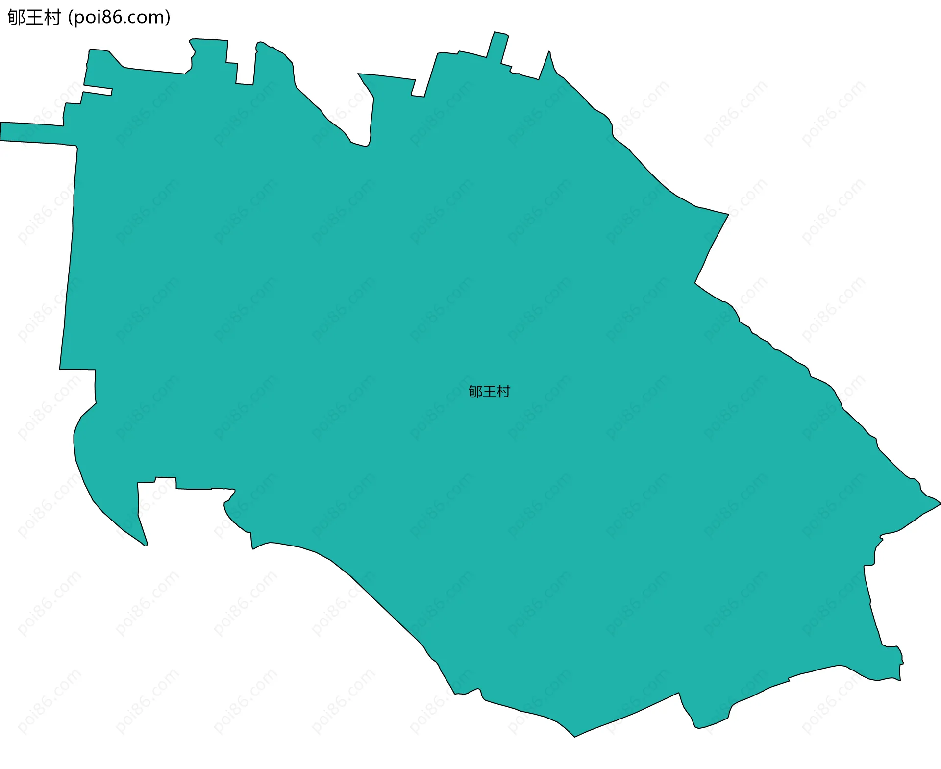 郇王村边界地图