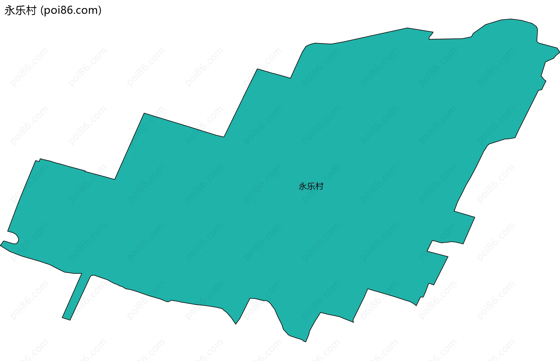 永乐村边界地图