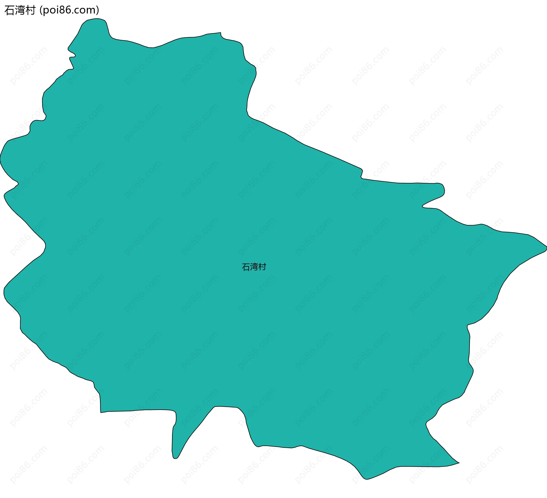 石湾村边界地图