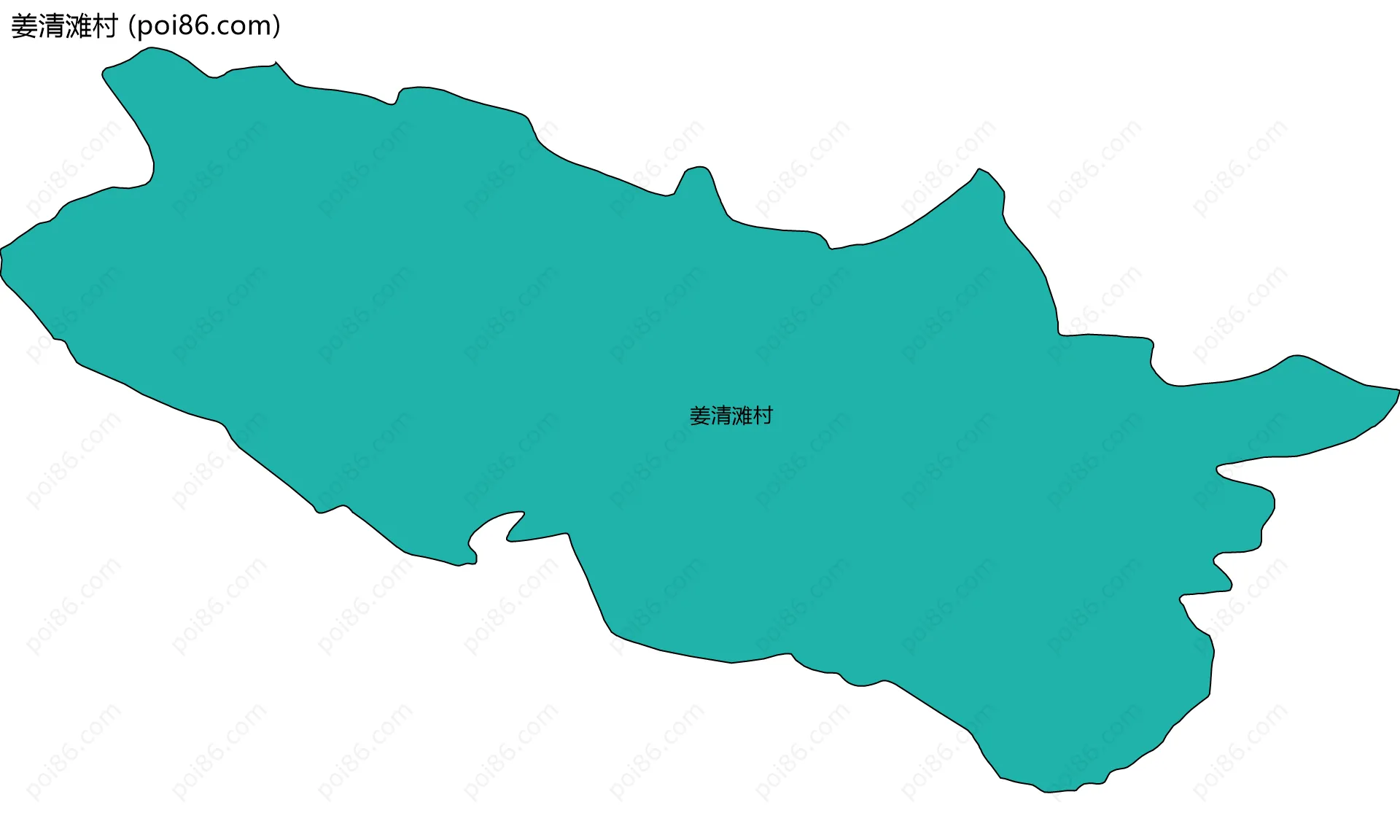 姜清滩村边界地图