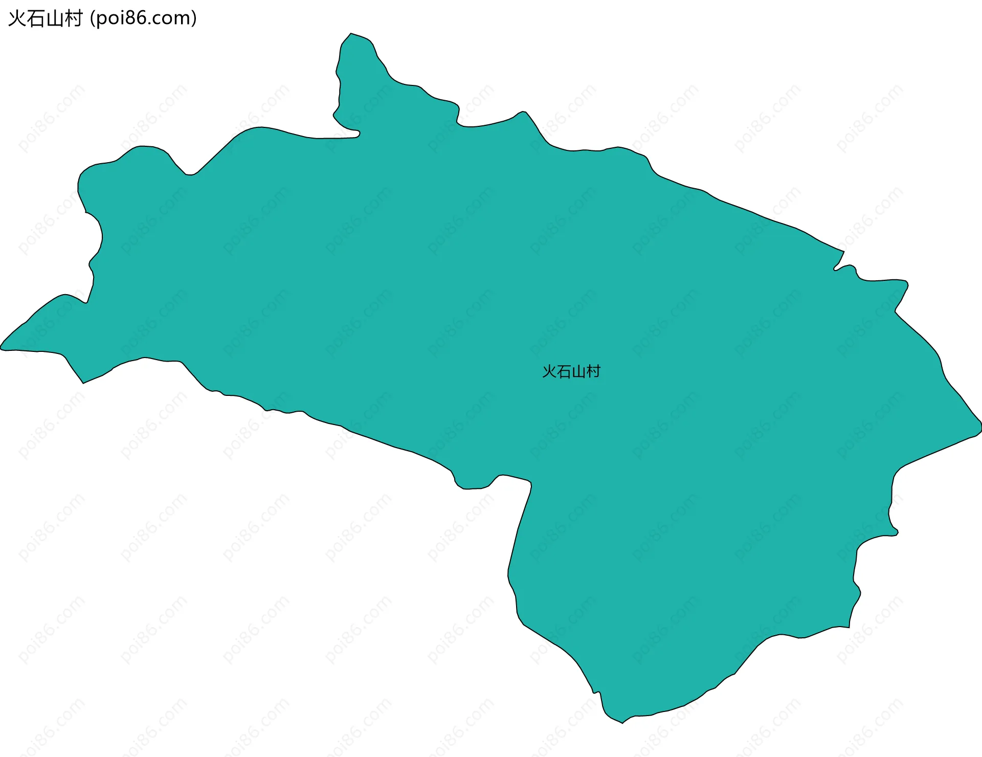 火石山村边界地图