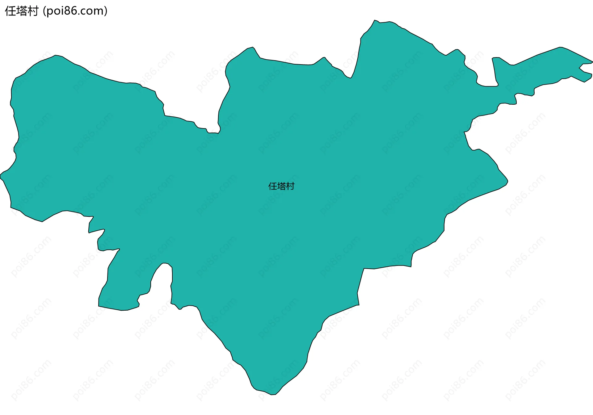 任塔村边界地图