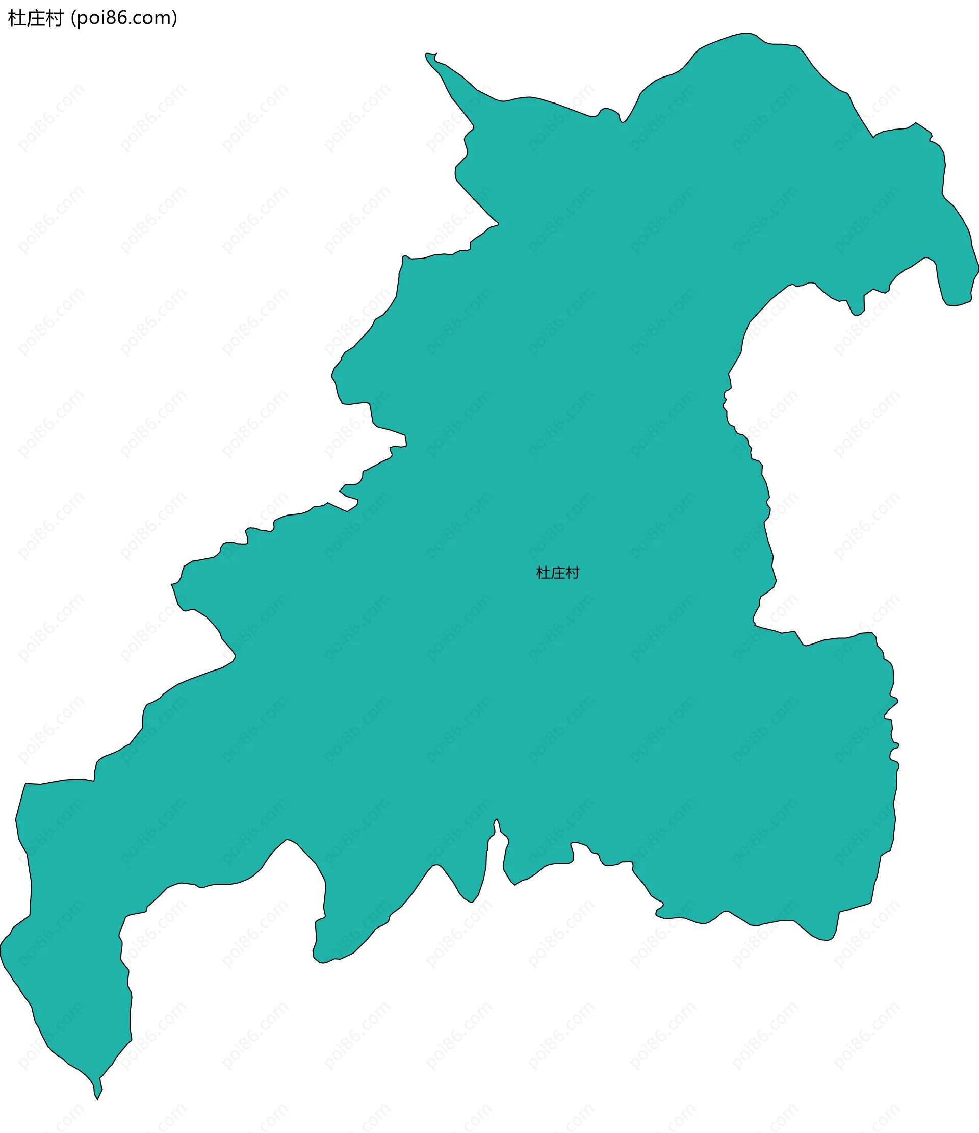 杜庄村边界地图