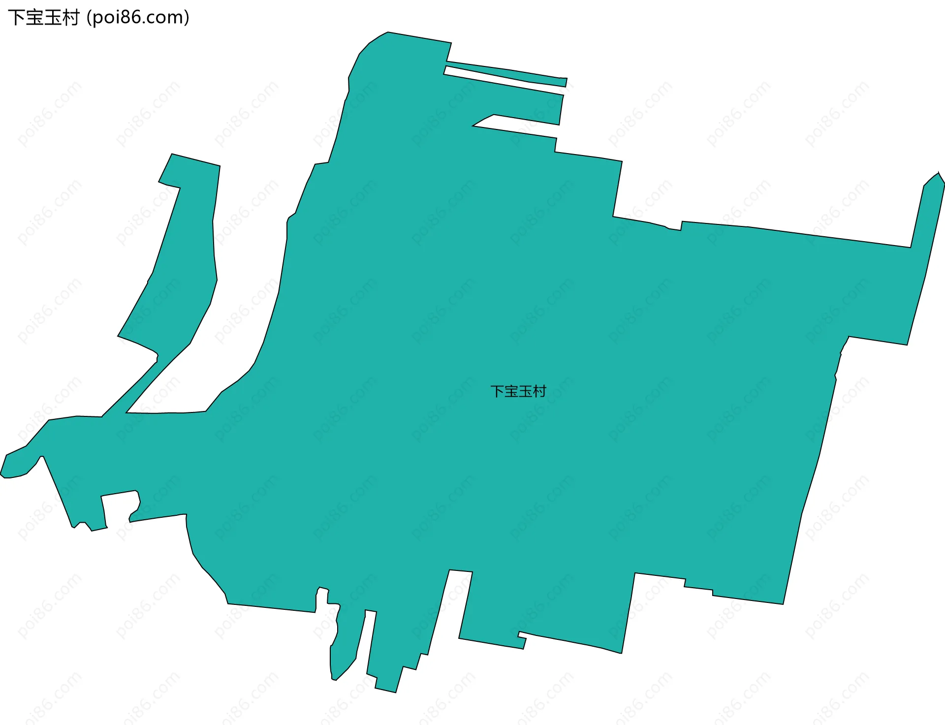 下宝玉村边界地图