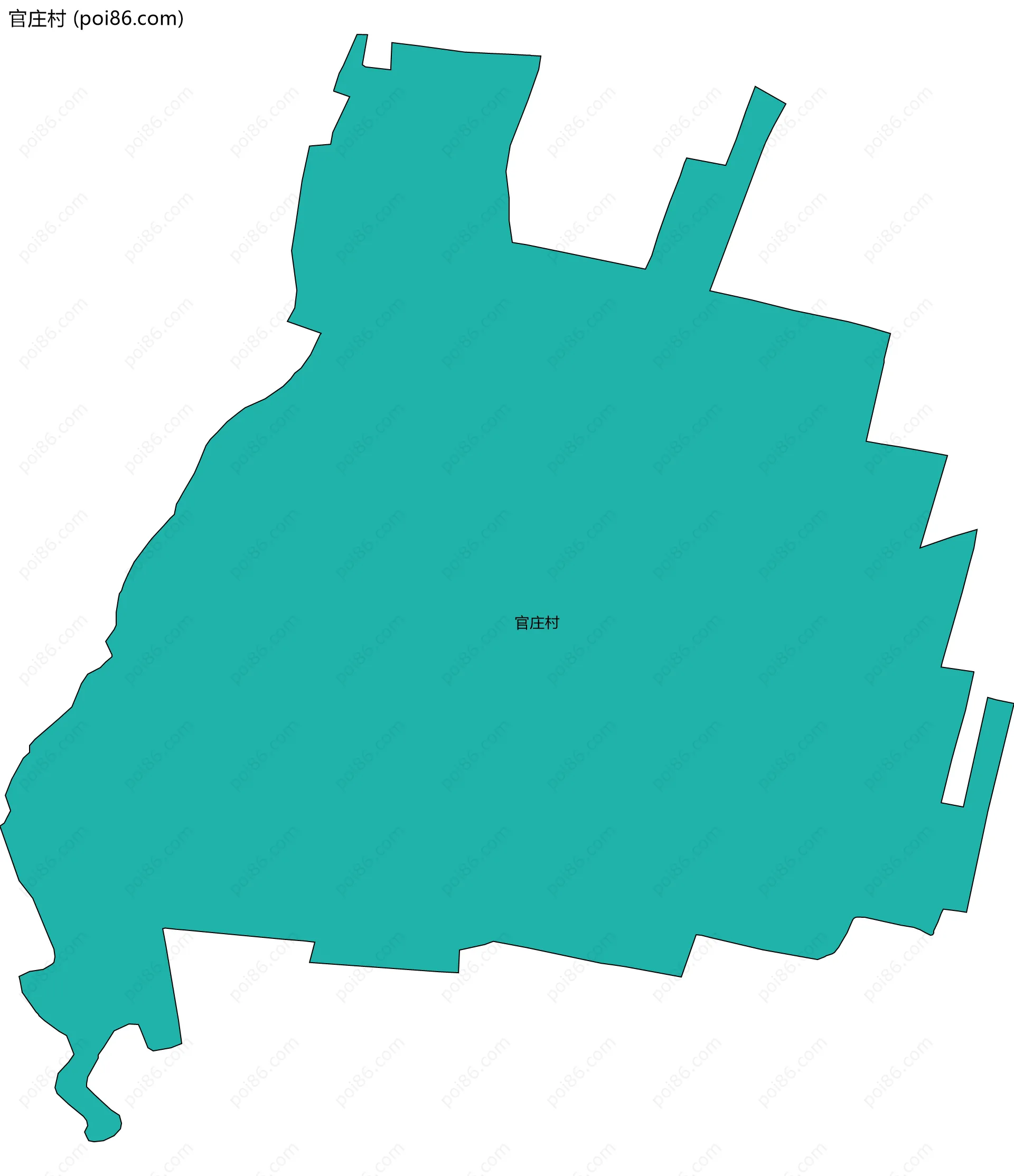 官庄村边界地图