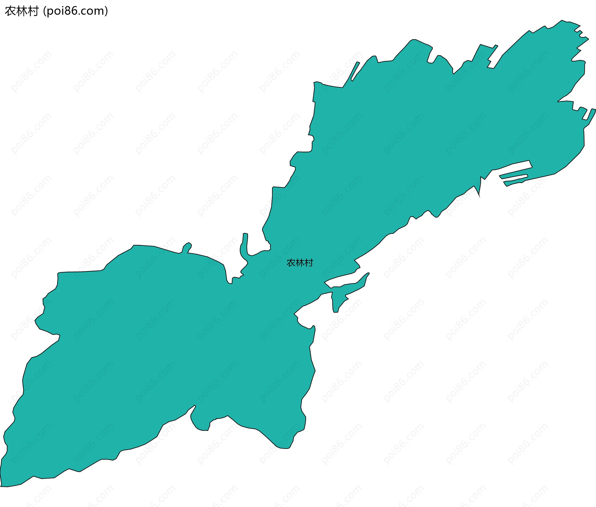 农林村边界地图