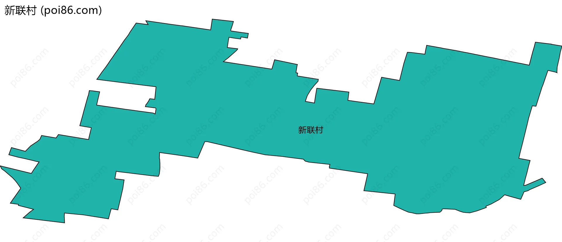 新联村边界地图