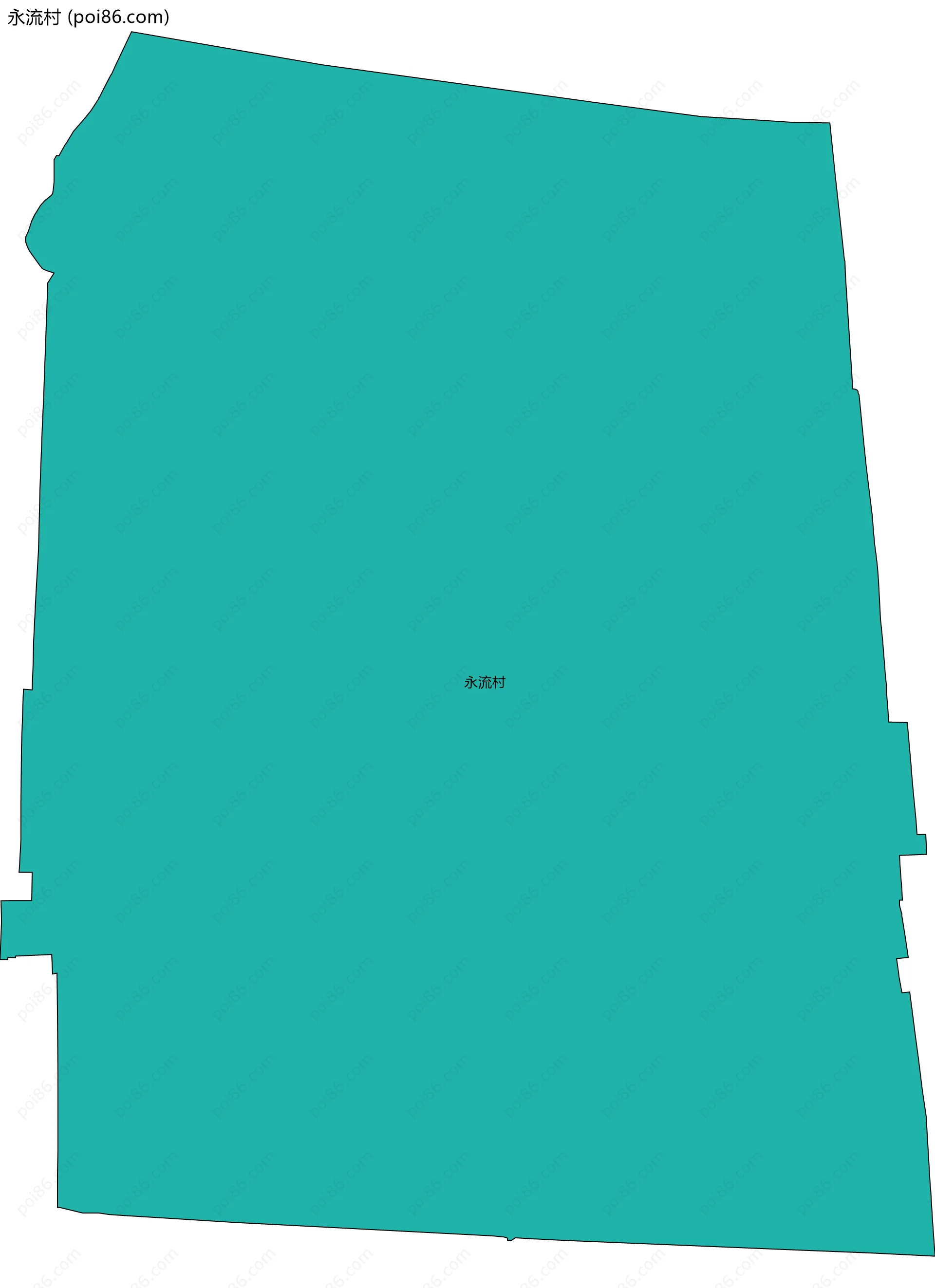 永流村边界地图