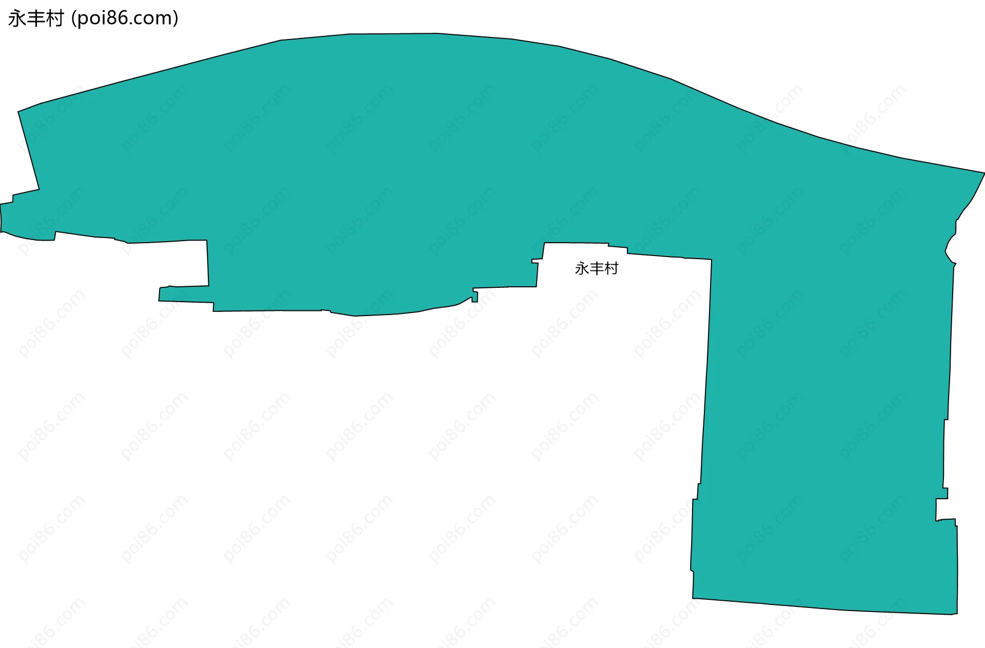 永丰村边界地图