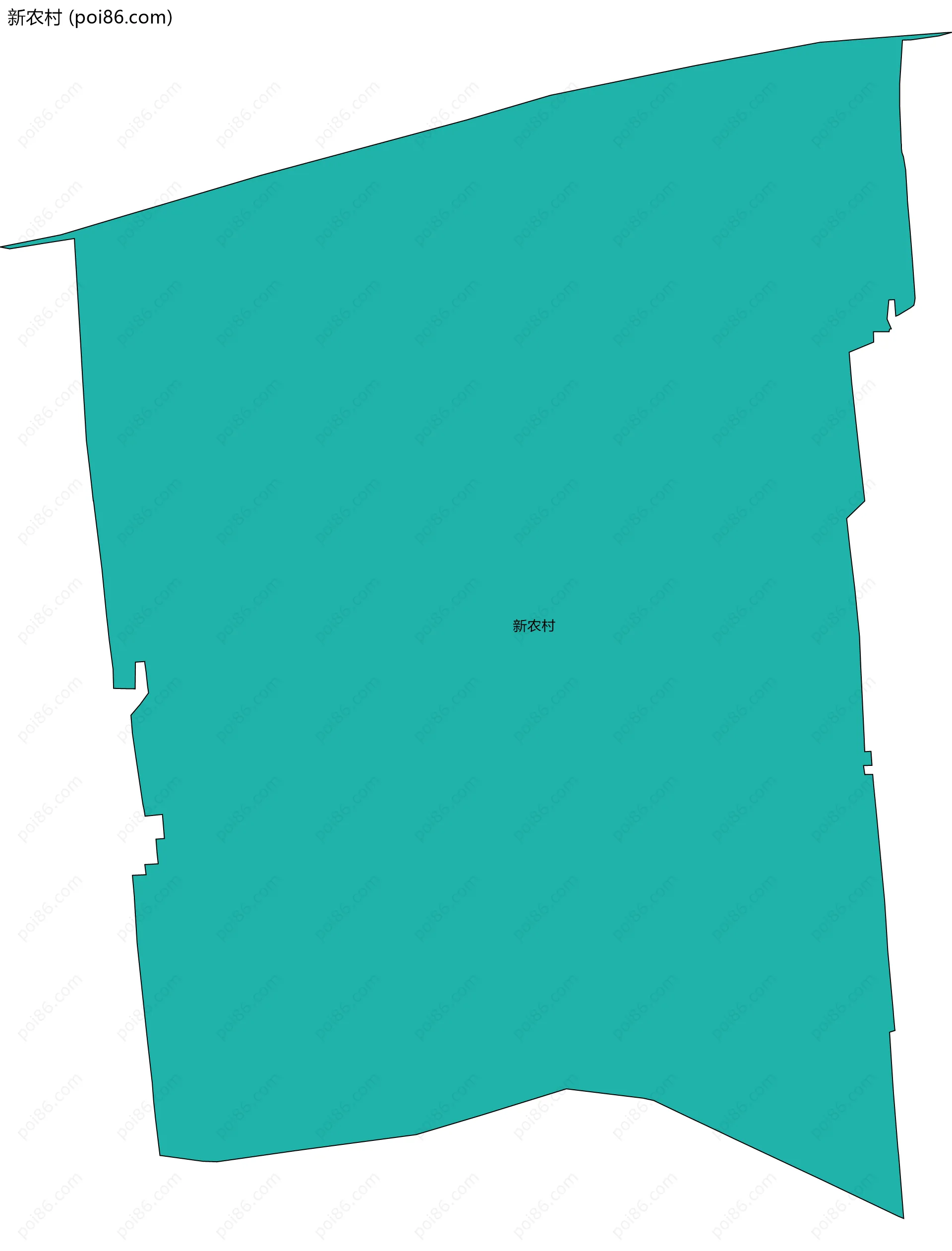 新农村边界地图