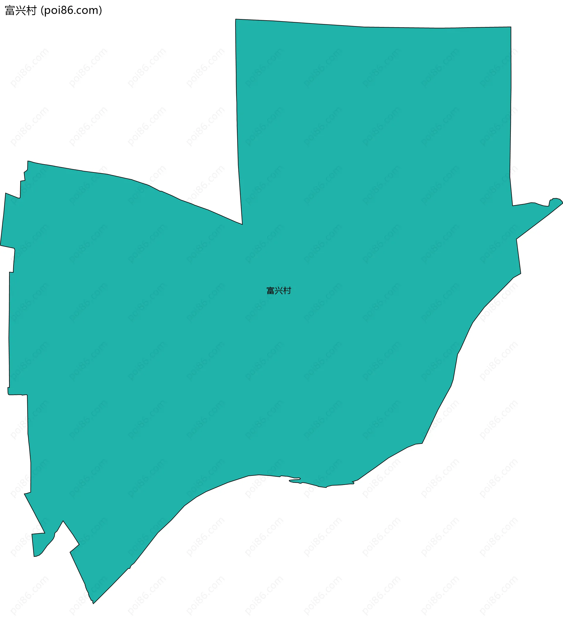 富兴村边界地图