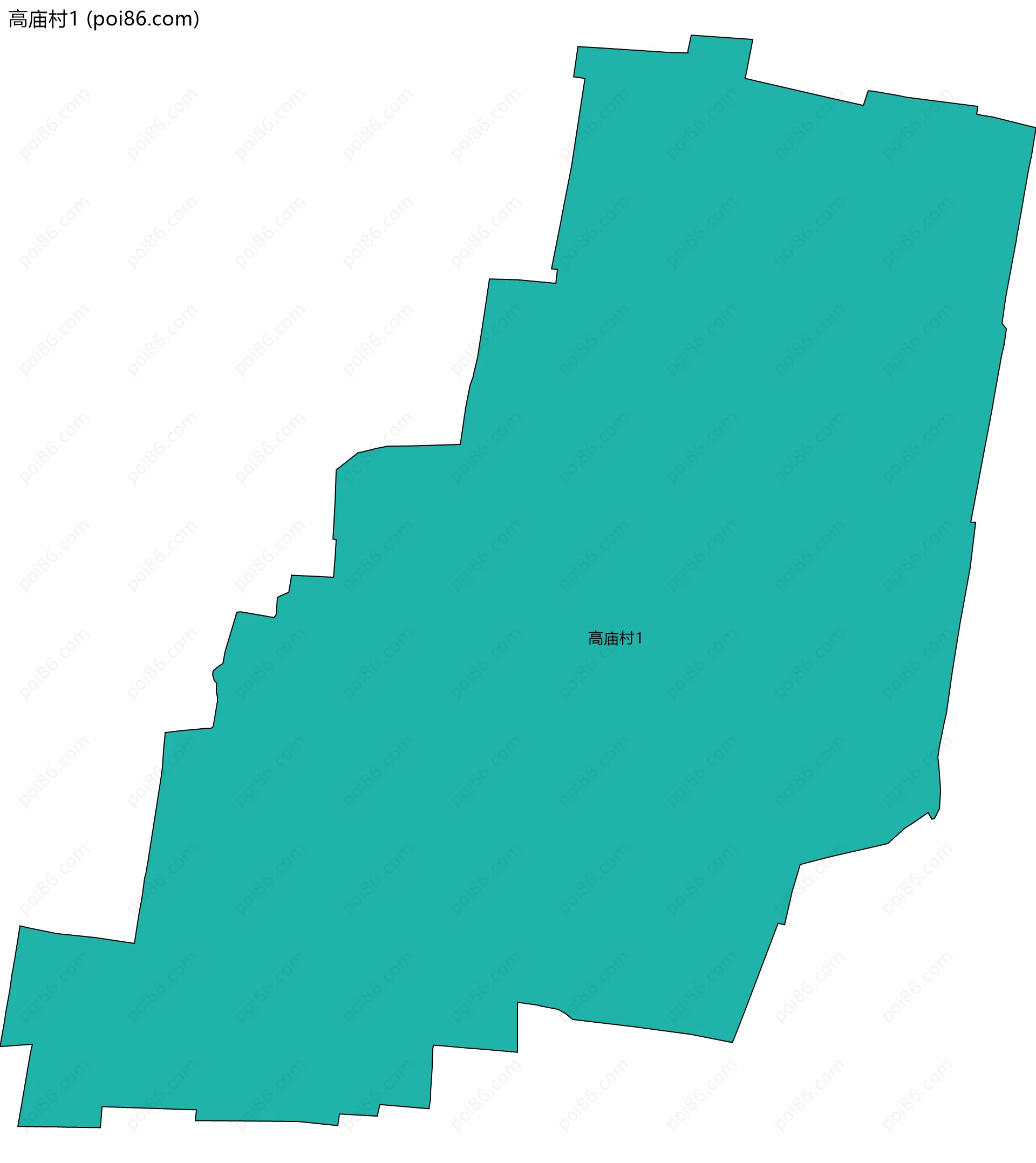 高庙村1边界地图