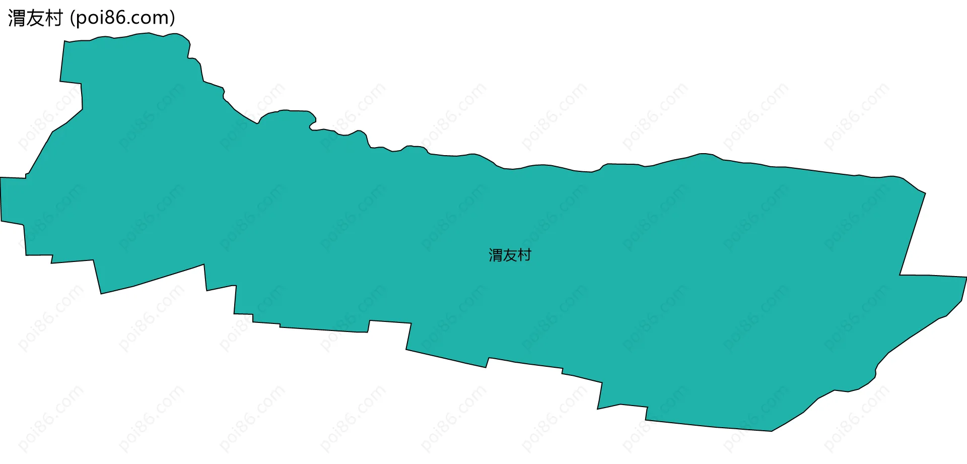 渭友村边界地图