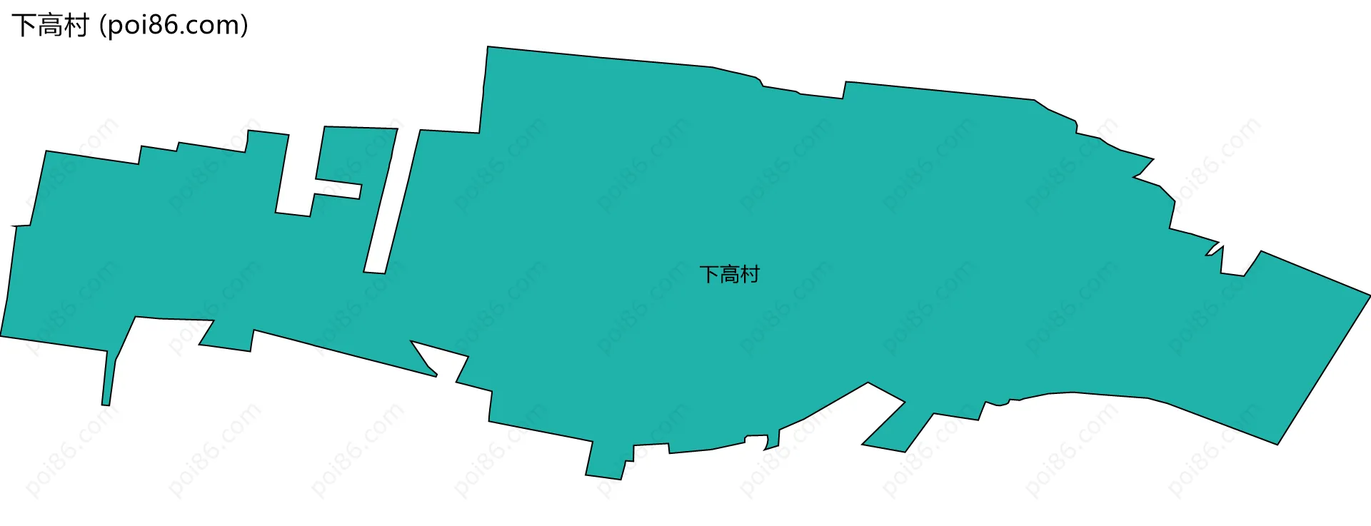 下高村边界地图