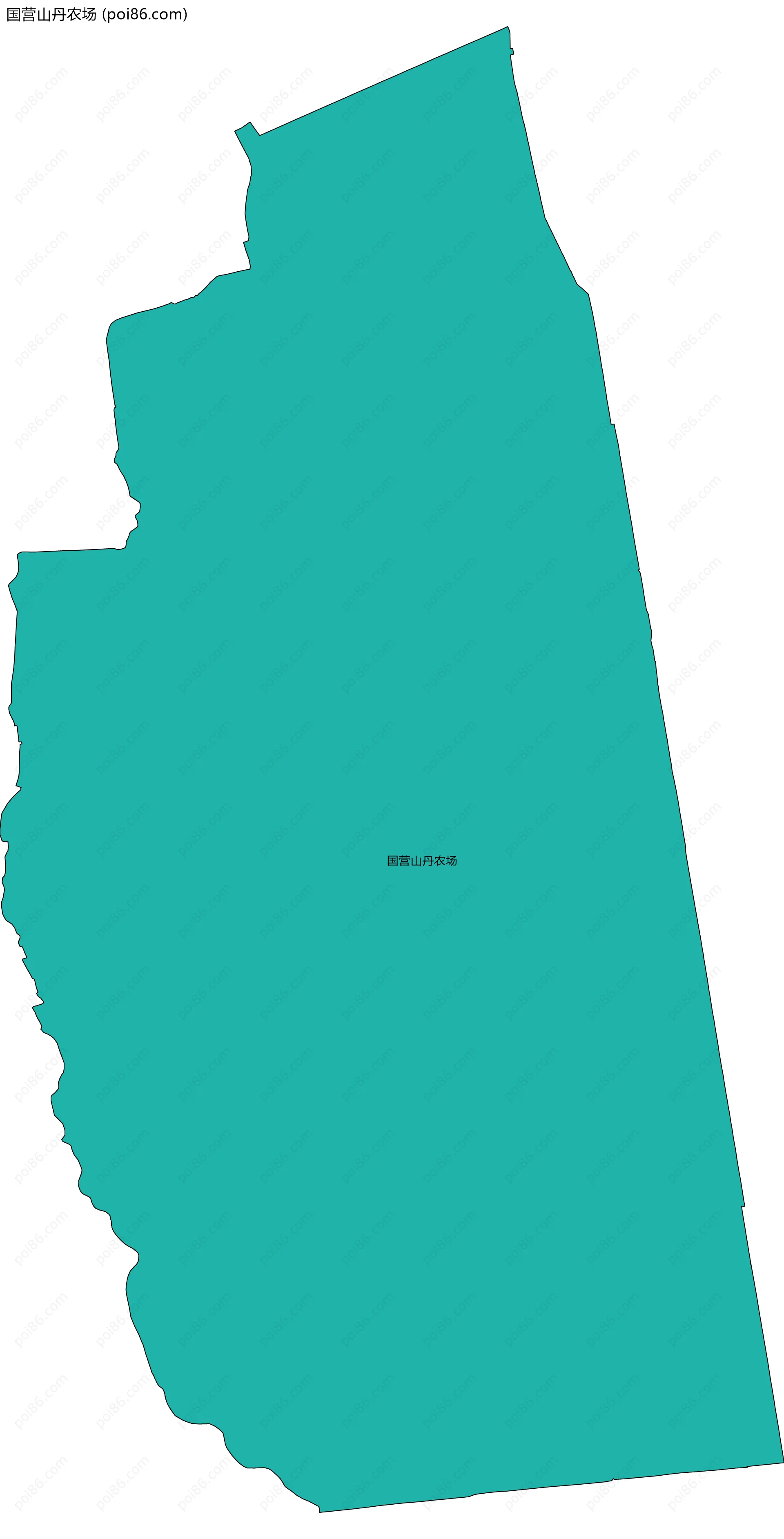 国营山丹农场边界地图