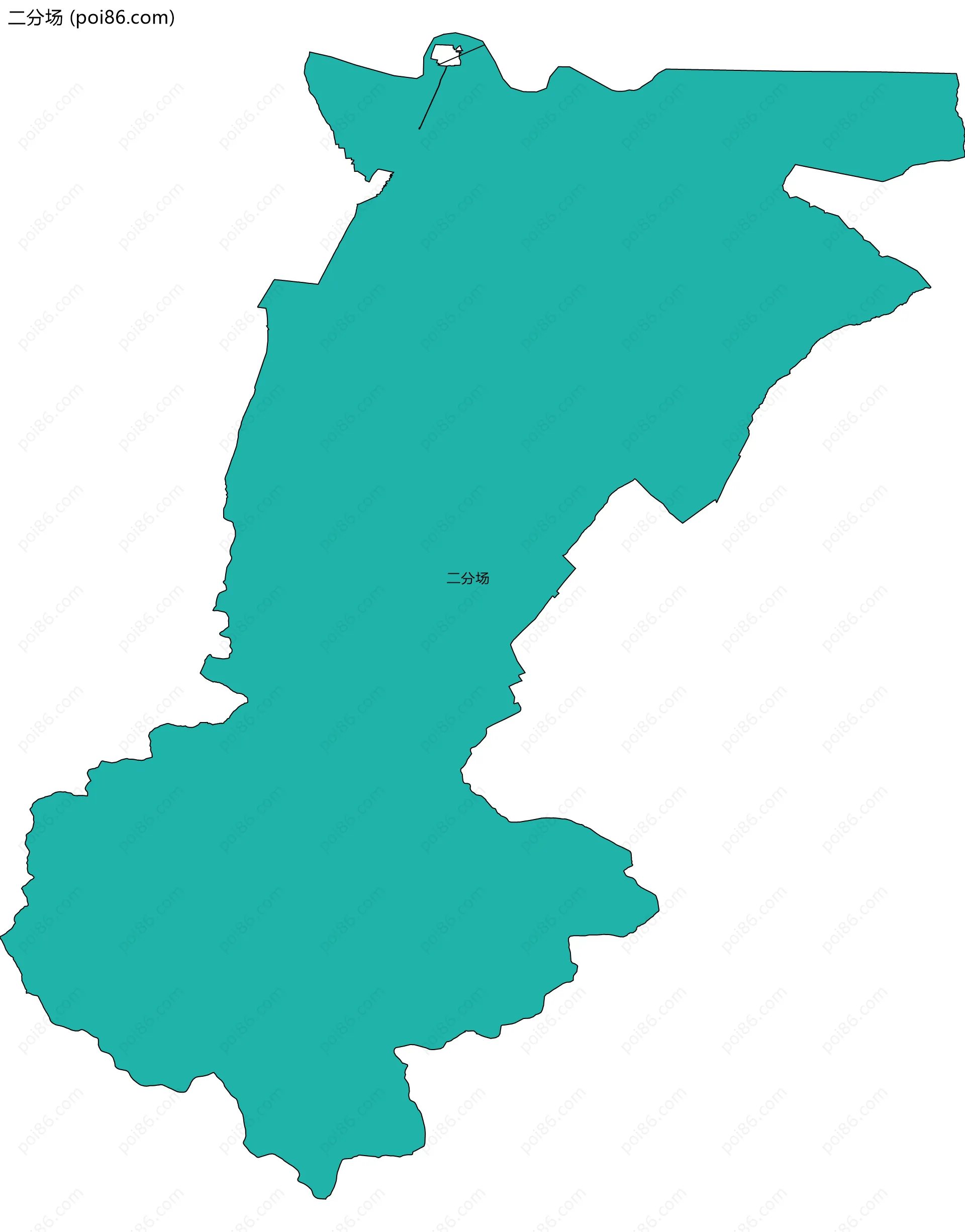 二分场边界地图