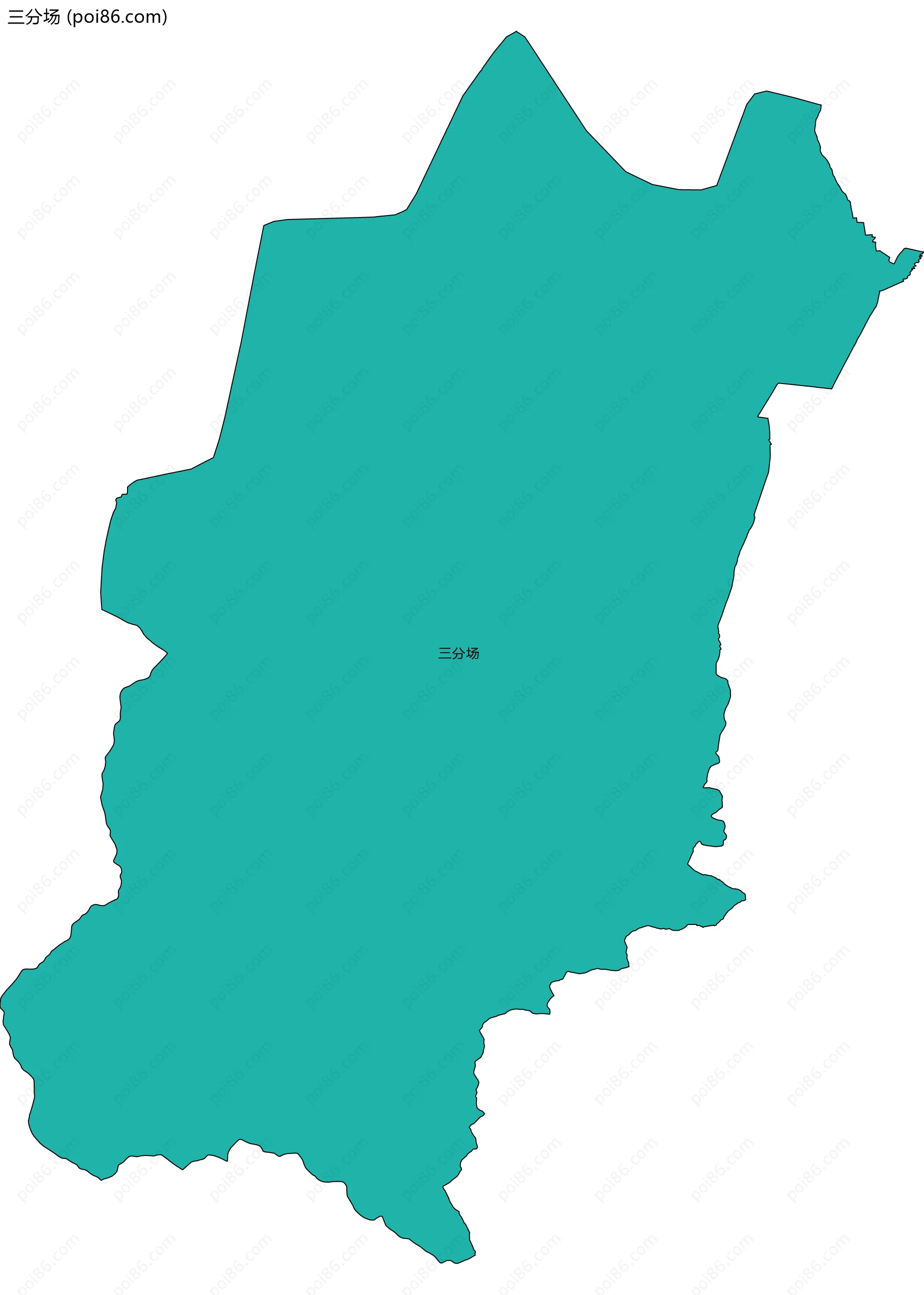 三分场边界地图