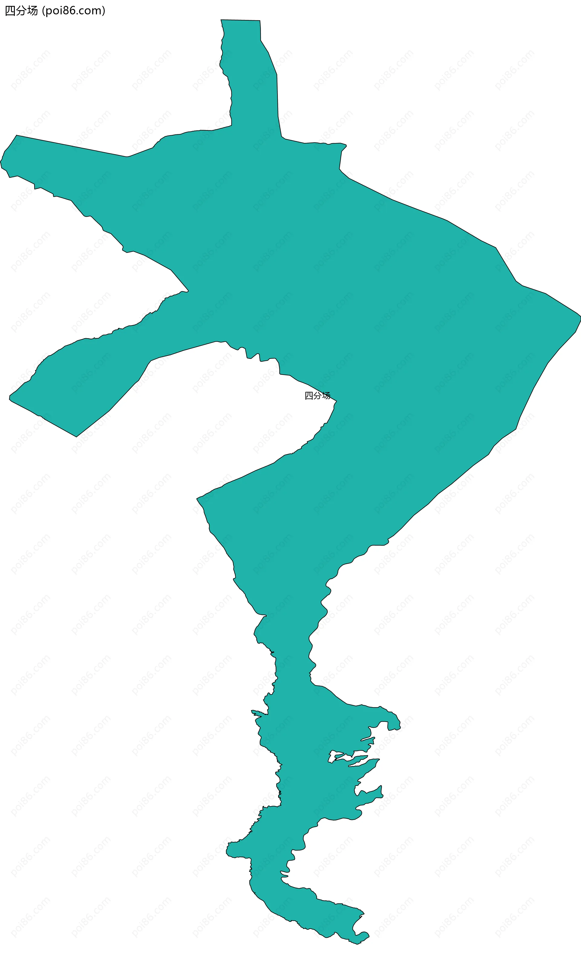 四分场边界地图