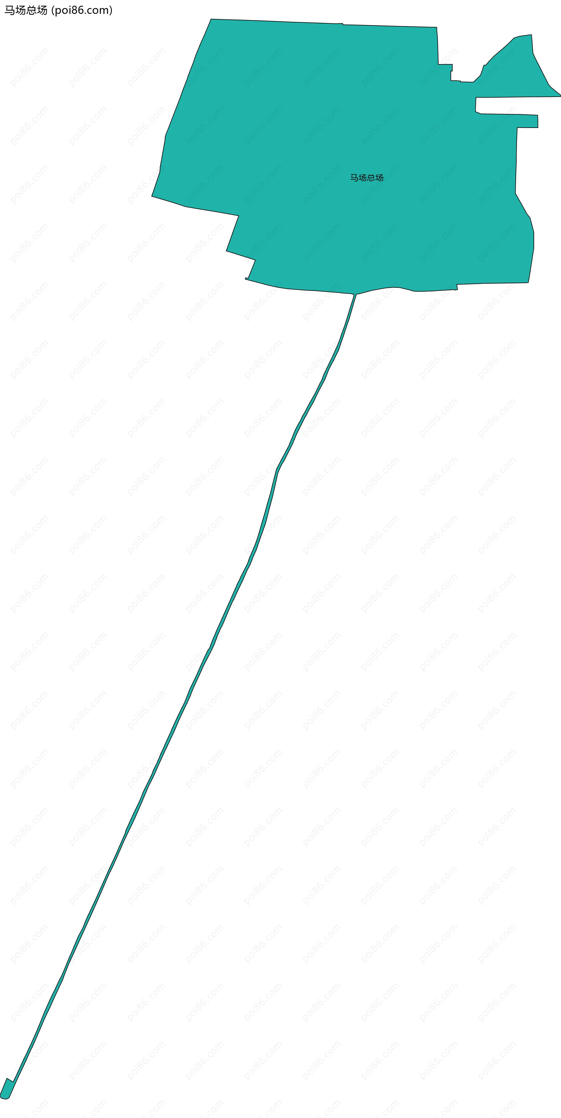 马场总场边界地图