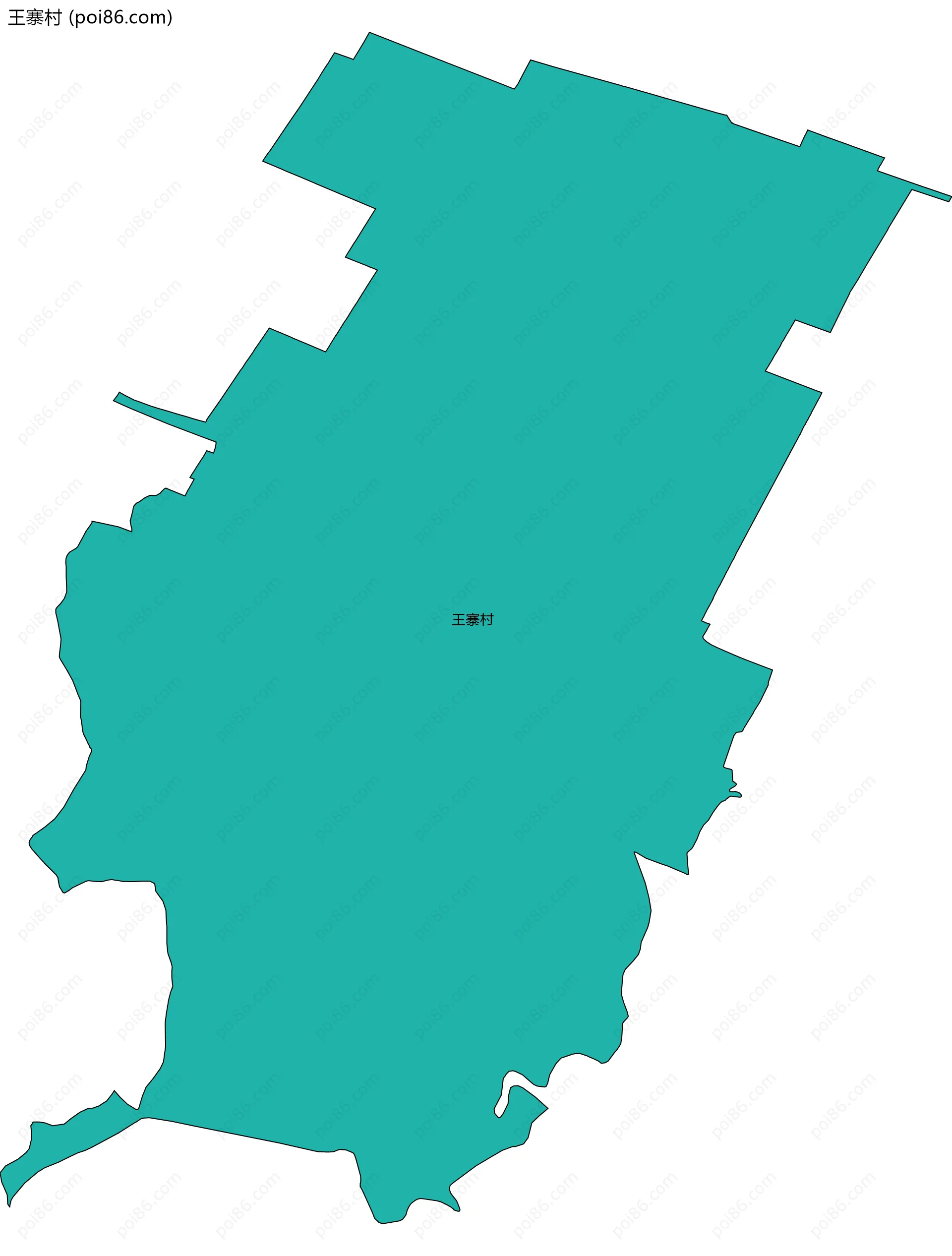 王寨村边界地图