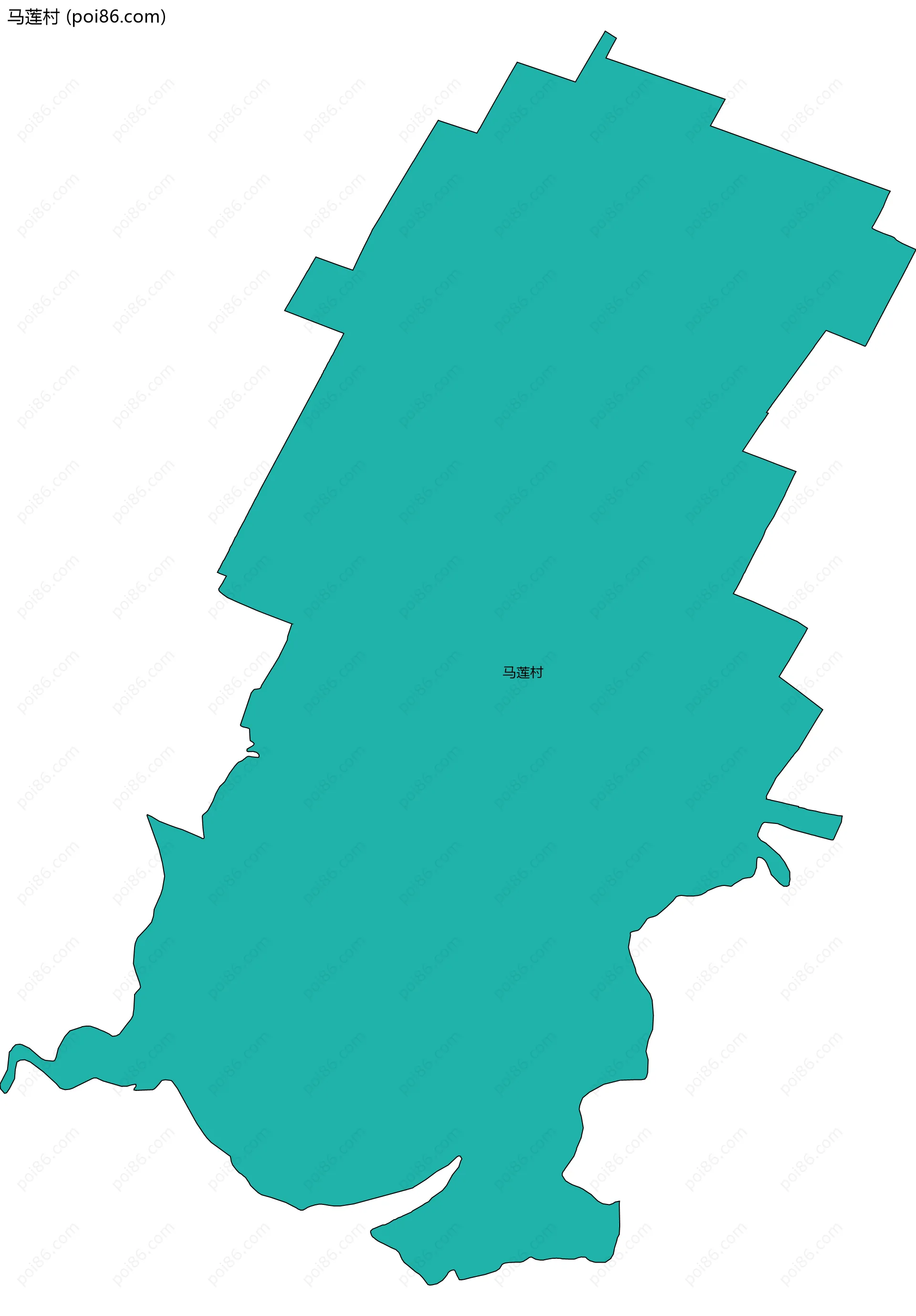 马莲村边界地图