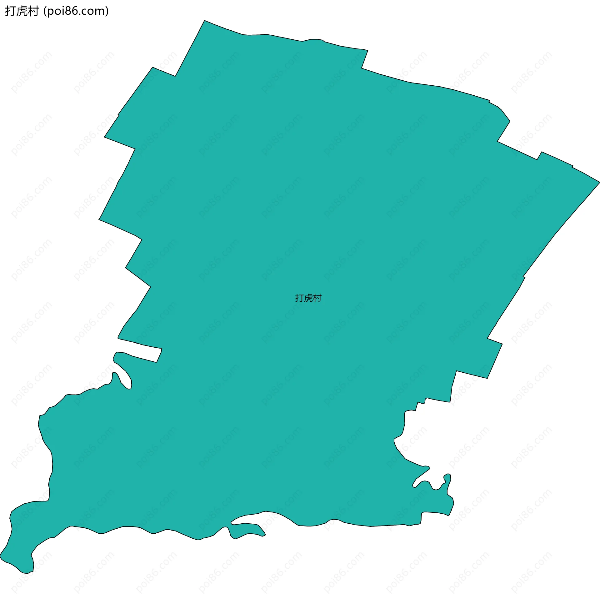 打虎村边界地图