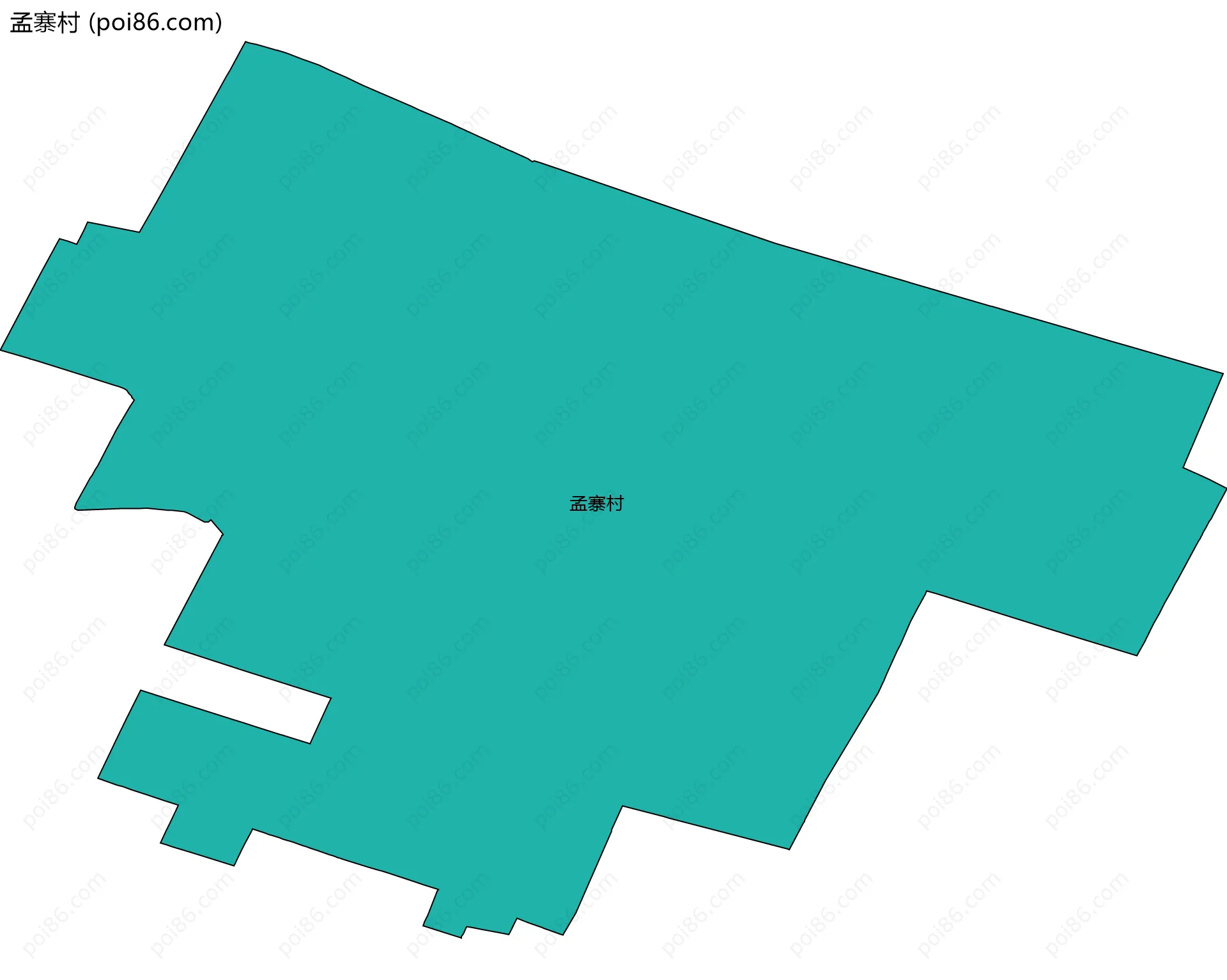 孟寨村边界地图
