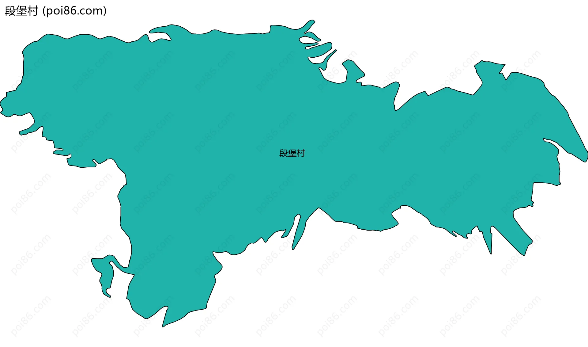 段堡村边界地图