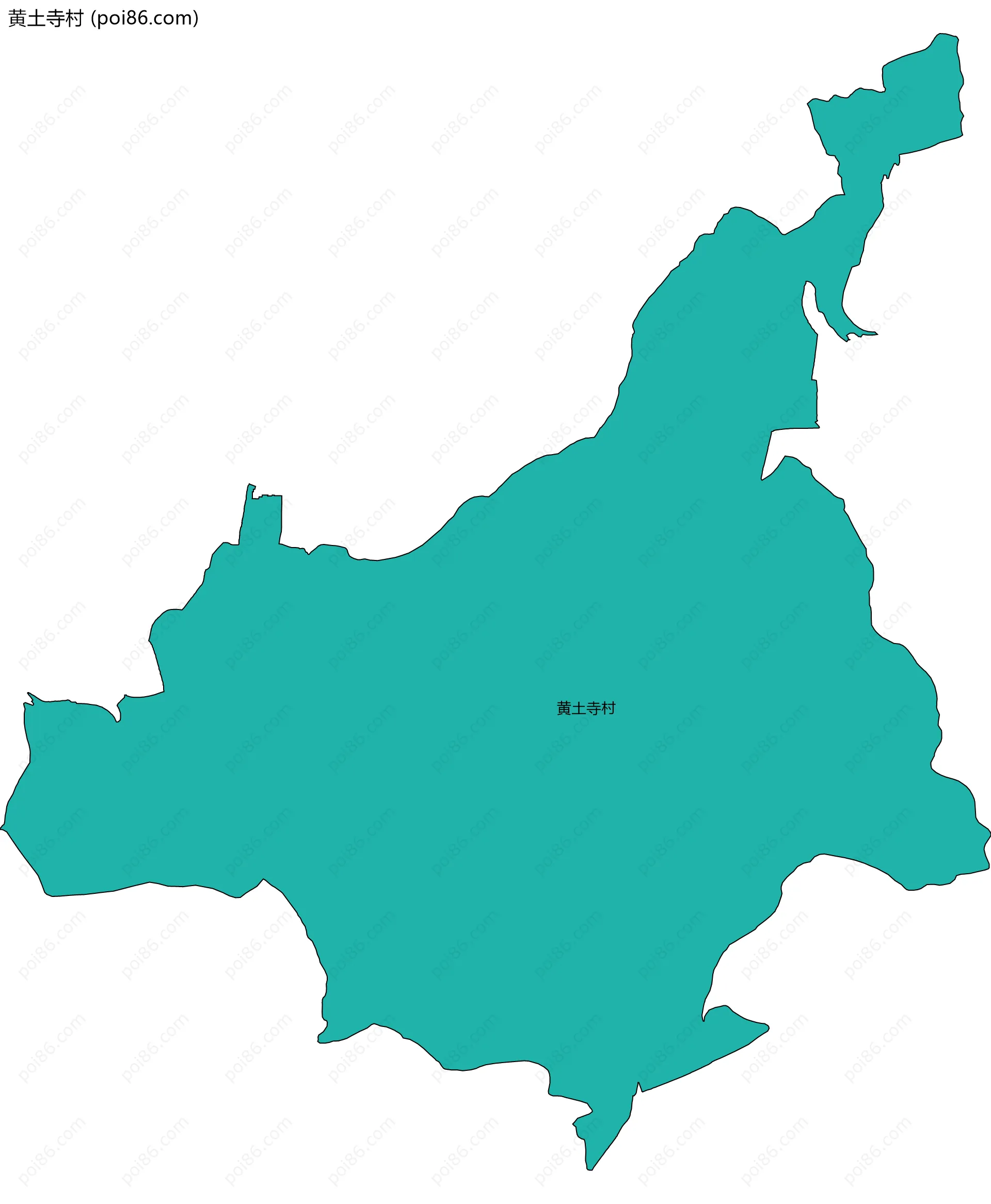 黄土寺村边界地图