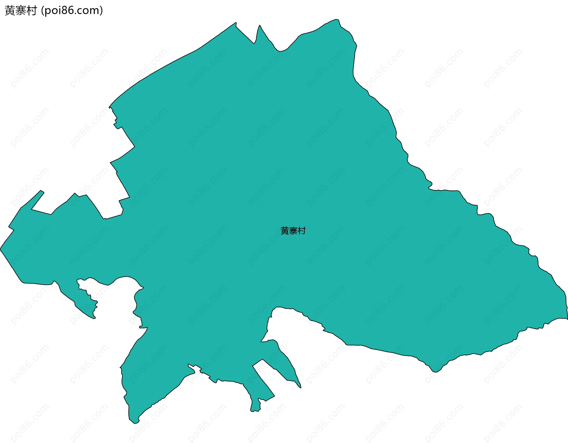 黄寨村边界地图