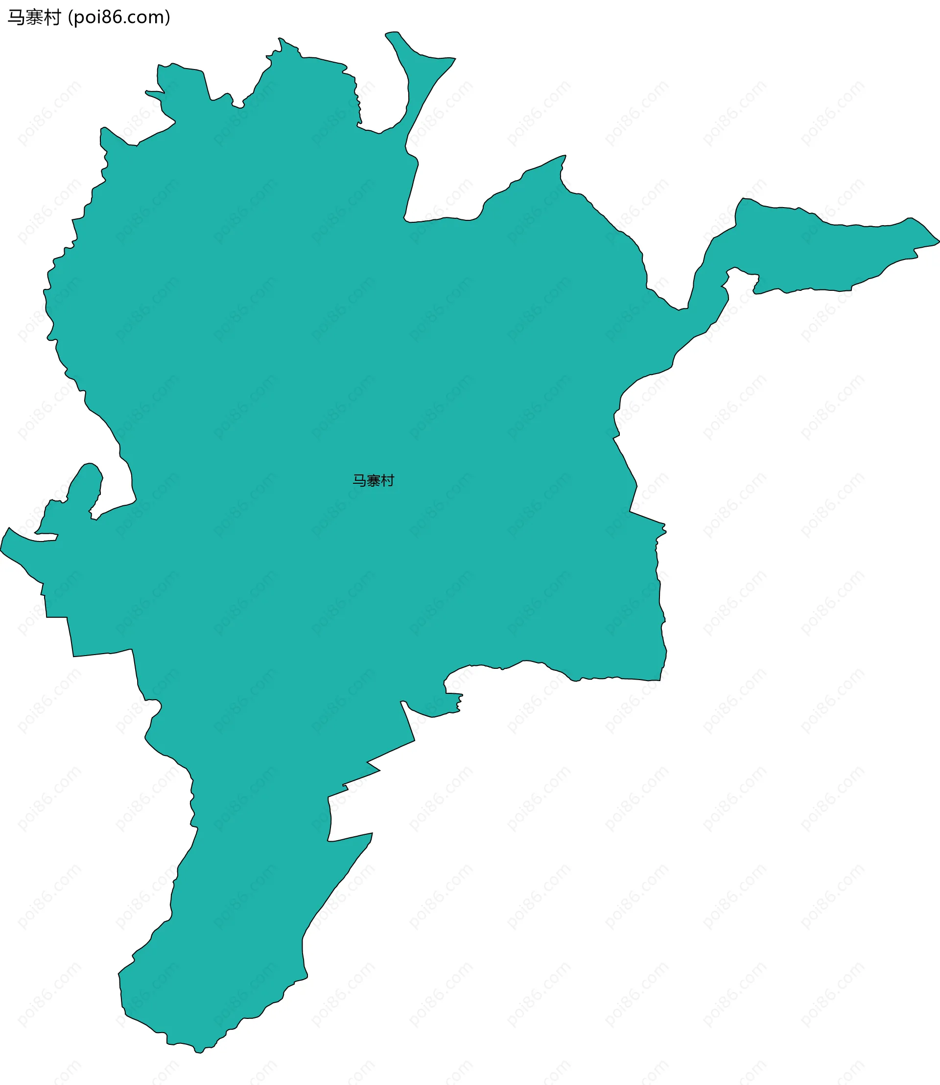 马寨村边界地图