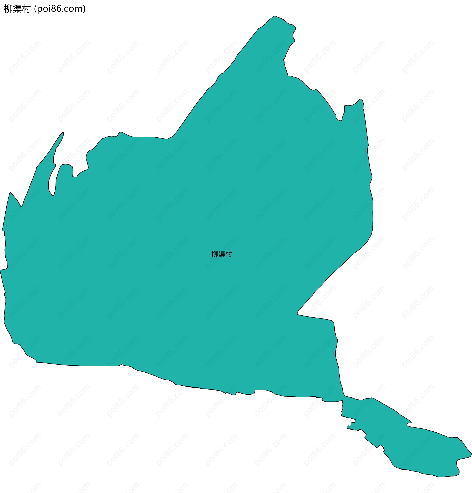 柳渠村边界地图