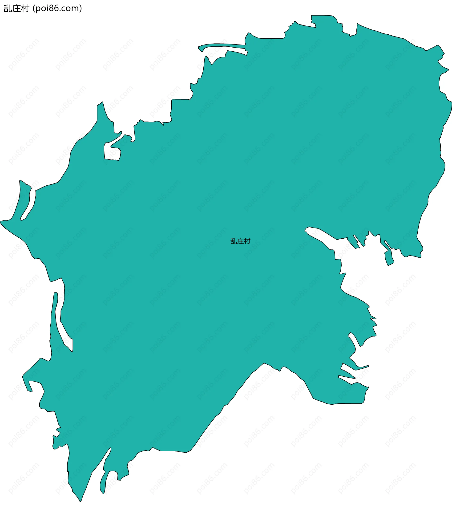 乱庄村边界地图