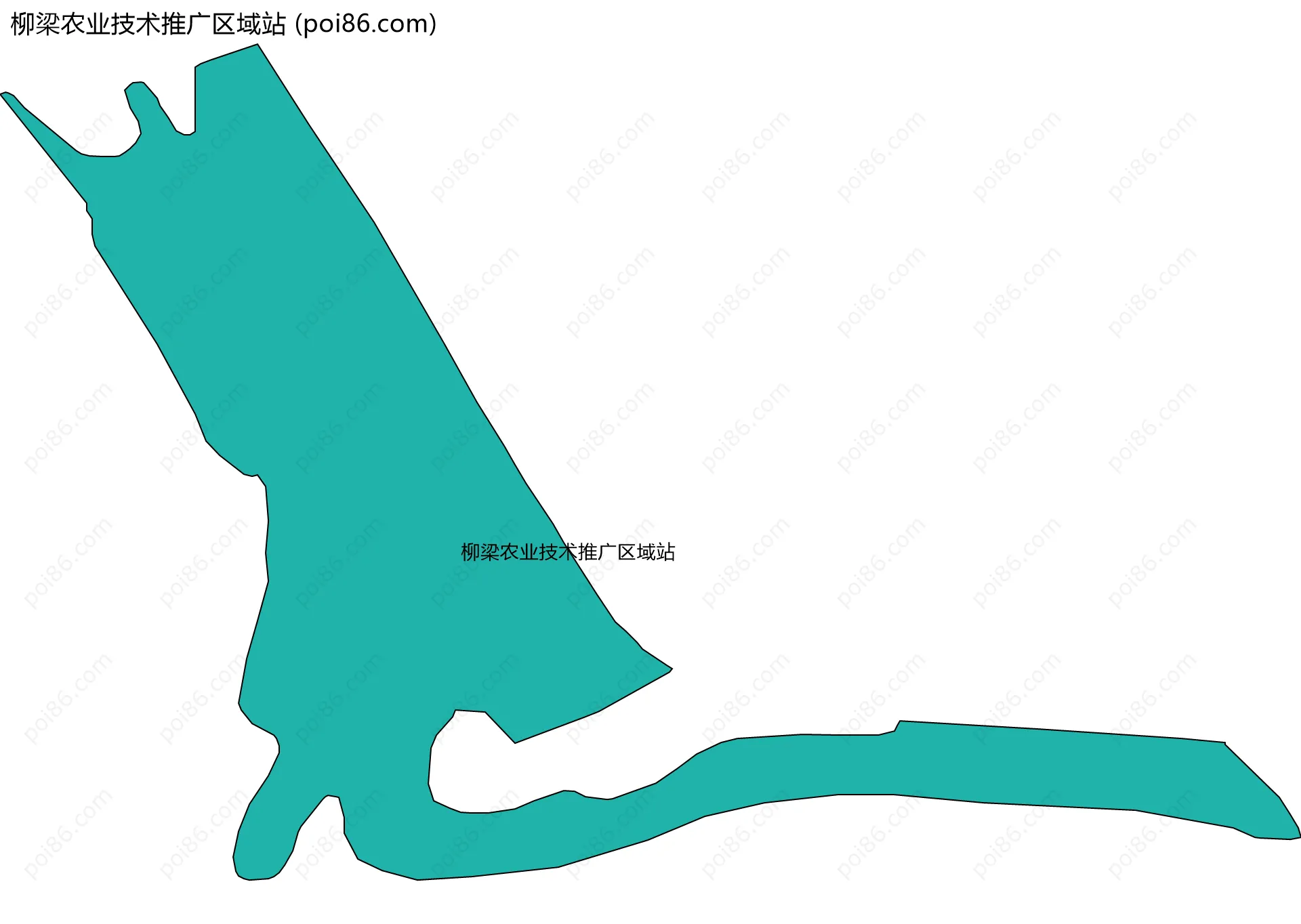柳梁农业技术推广区域站边界地图