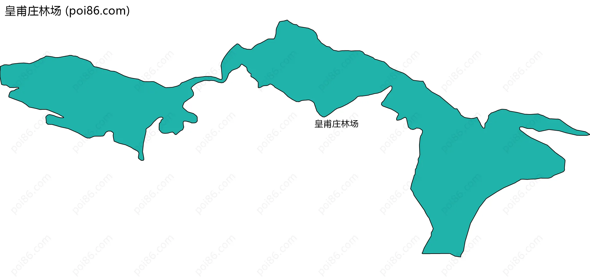 皇甫庄林场边界地图