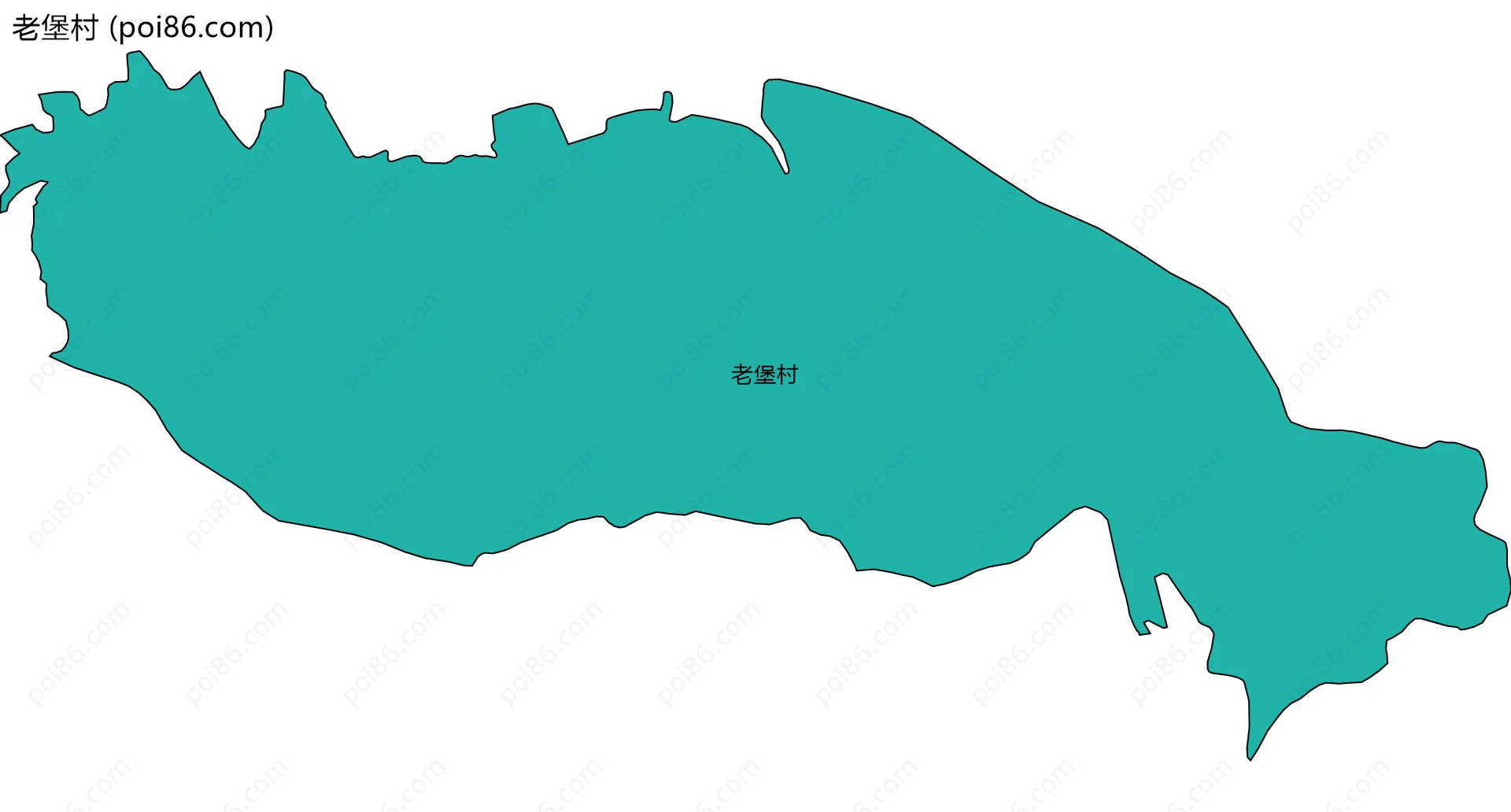 老堡村边界地图