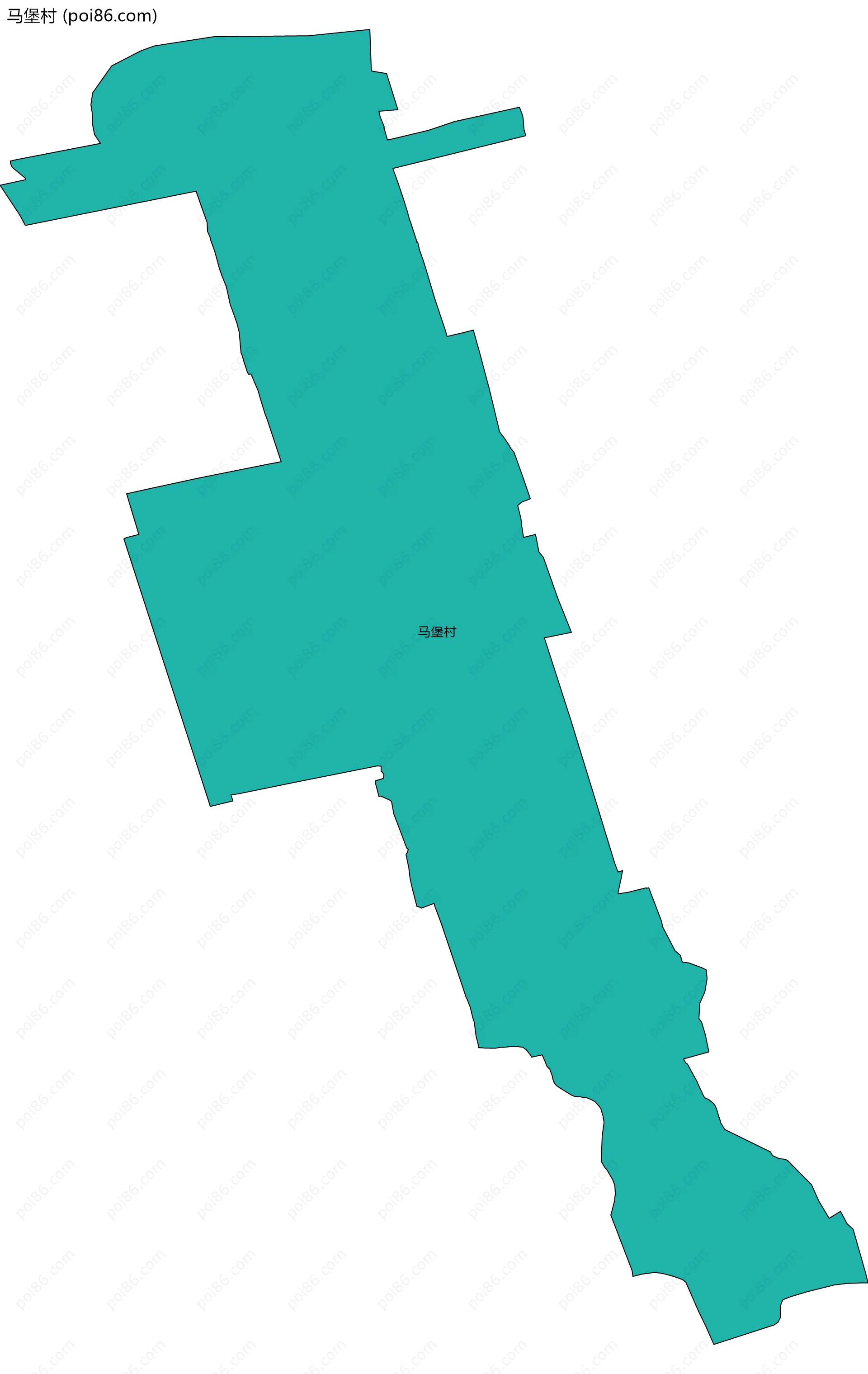 马堡村边界地图