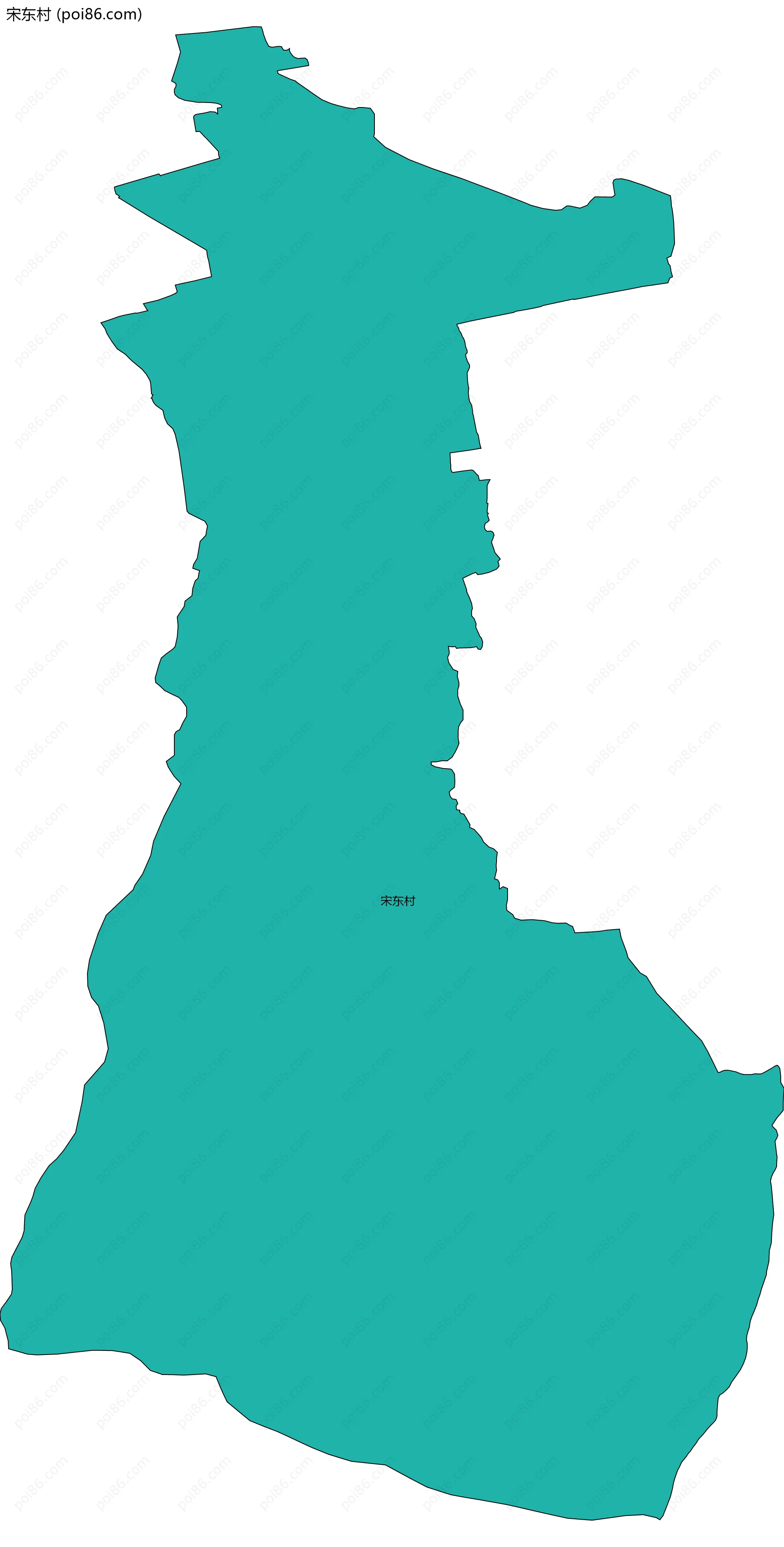 宋东村边界地图